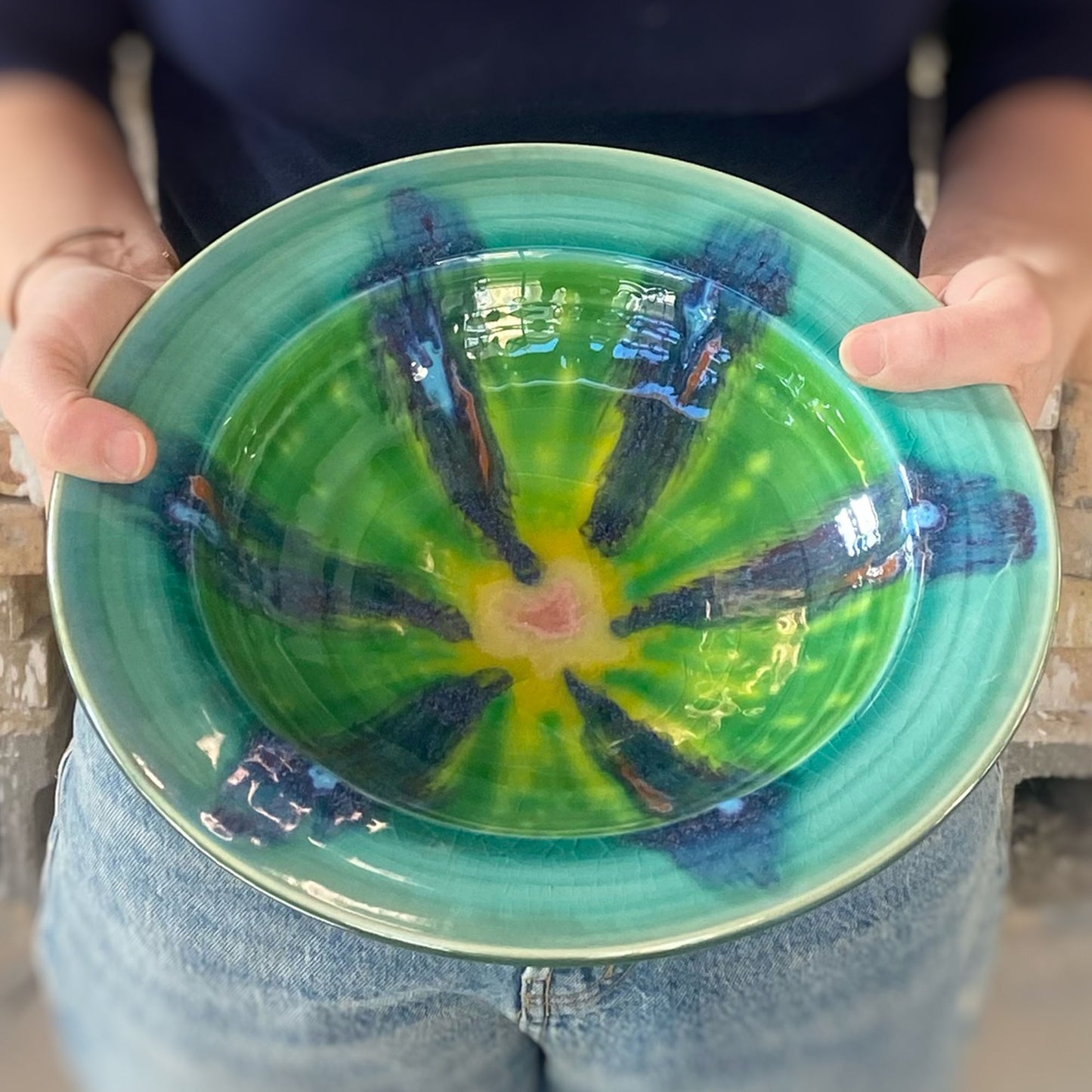 Teal Pasta Bowl