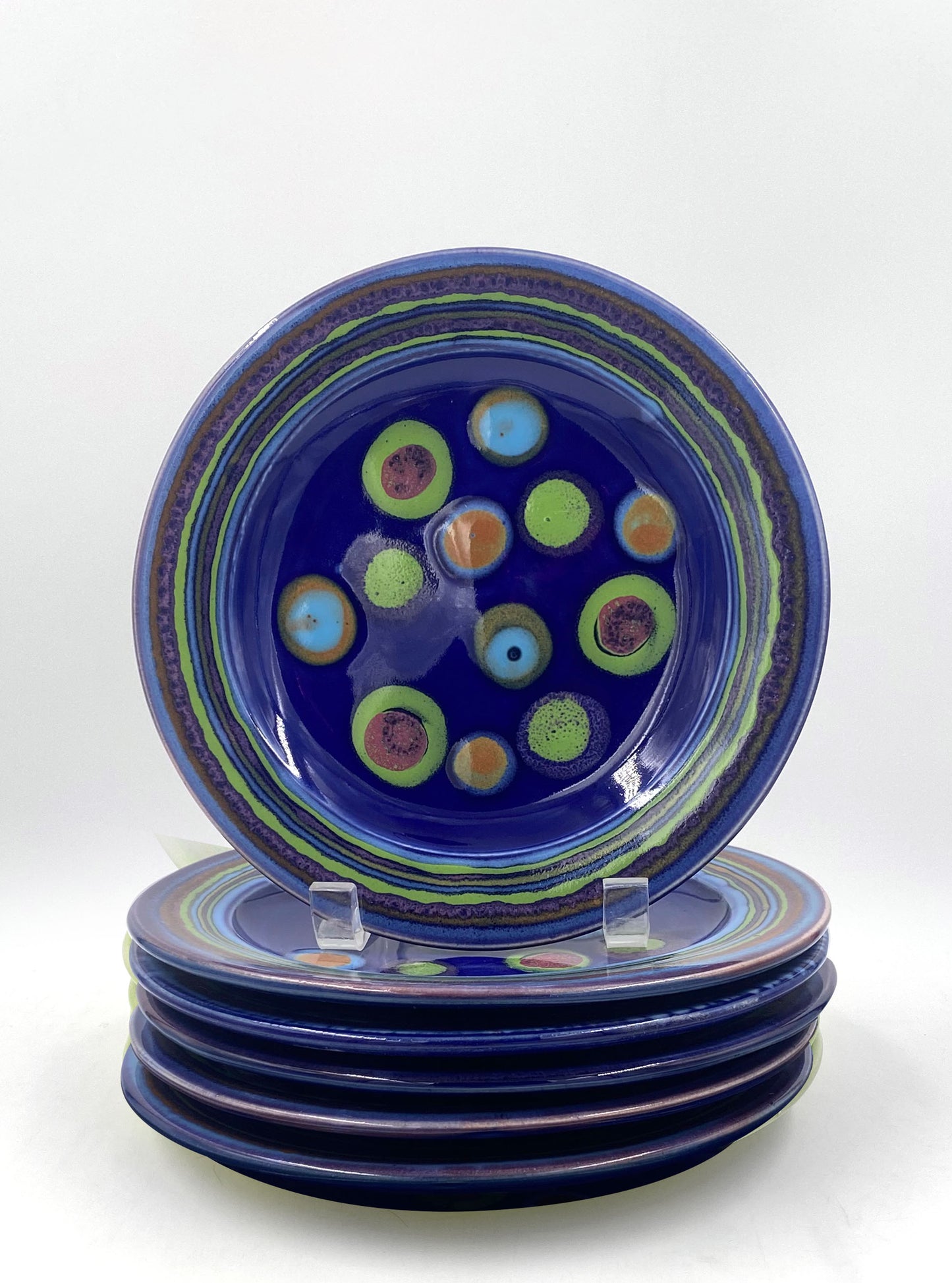 Galaxy Blue Salad Plate