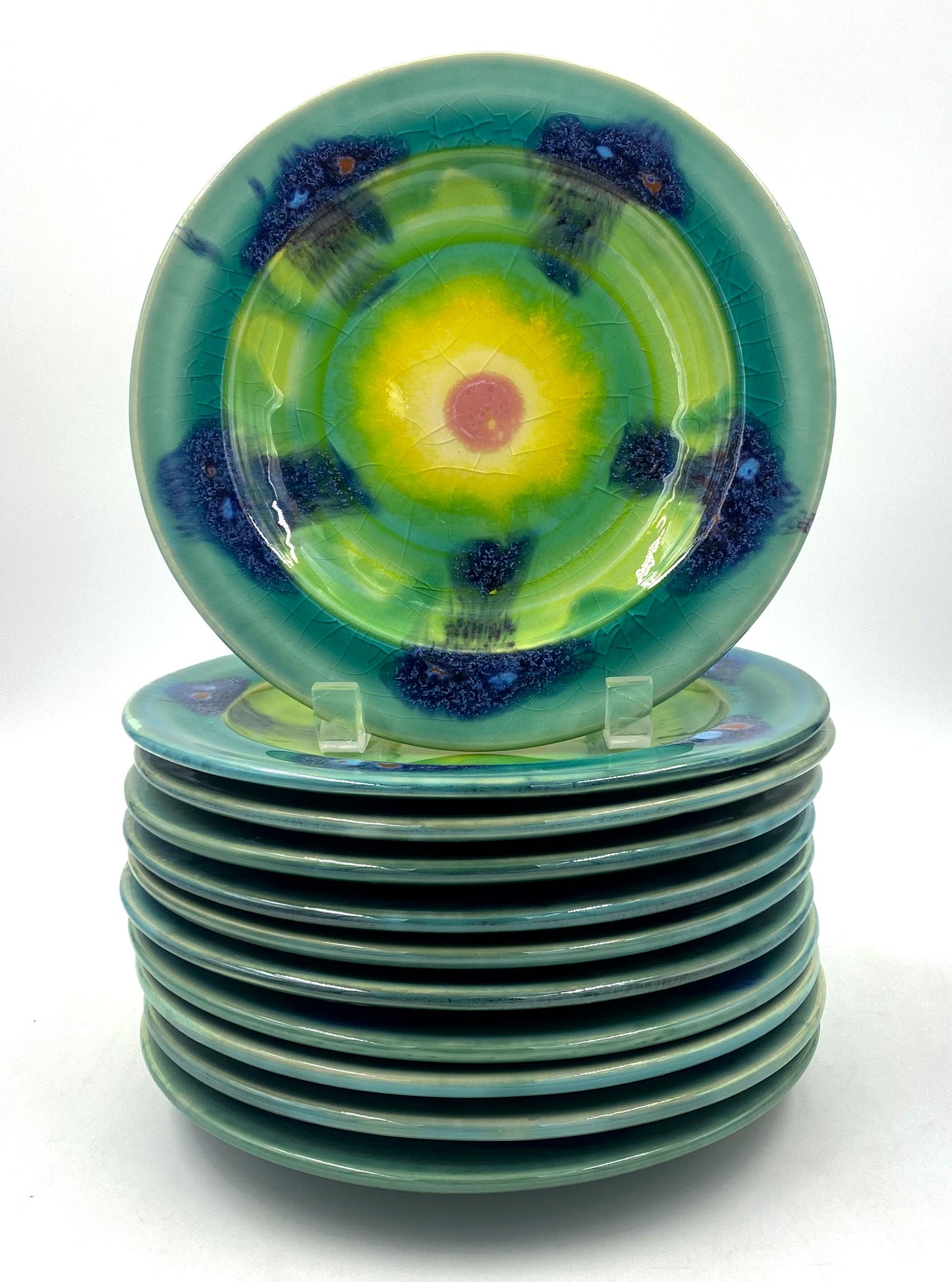 Teal Salad Plate - Lasser Ceramics