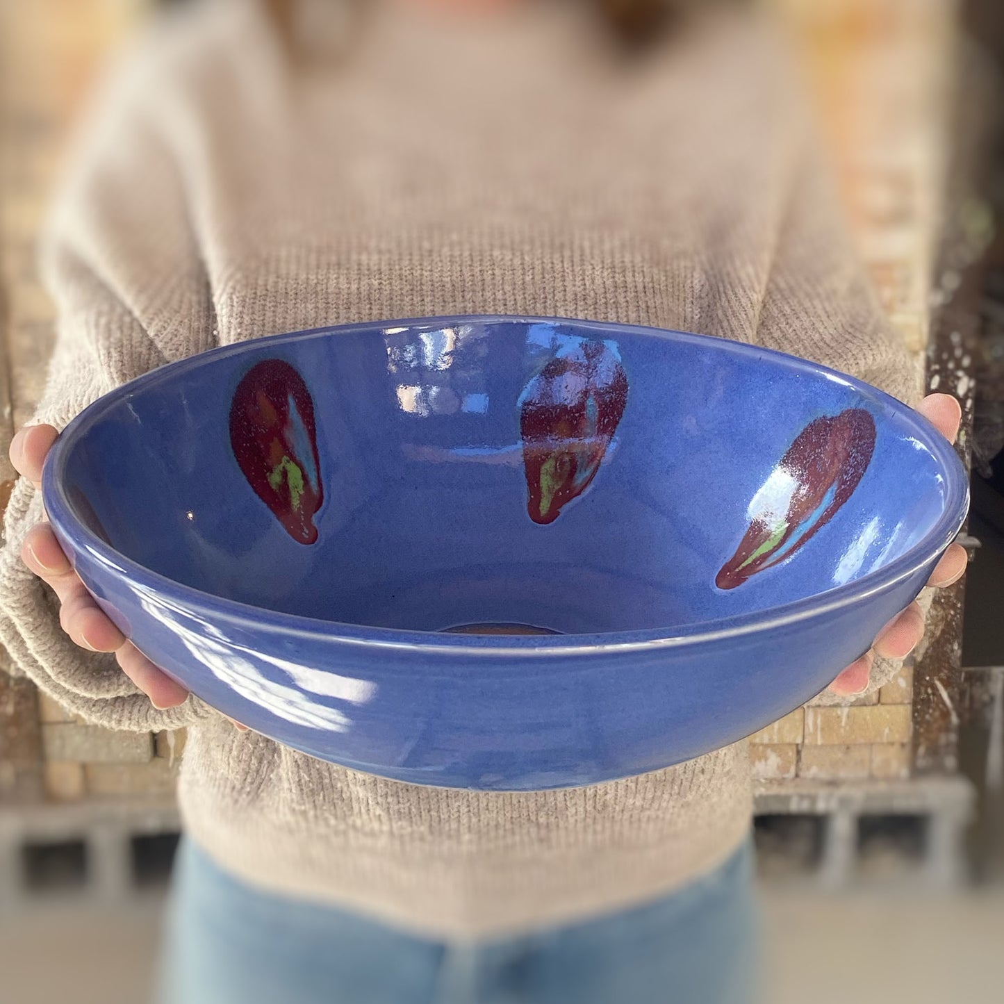 Blue Moon Serving Bowl