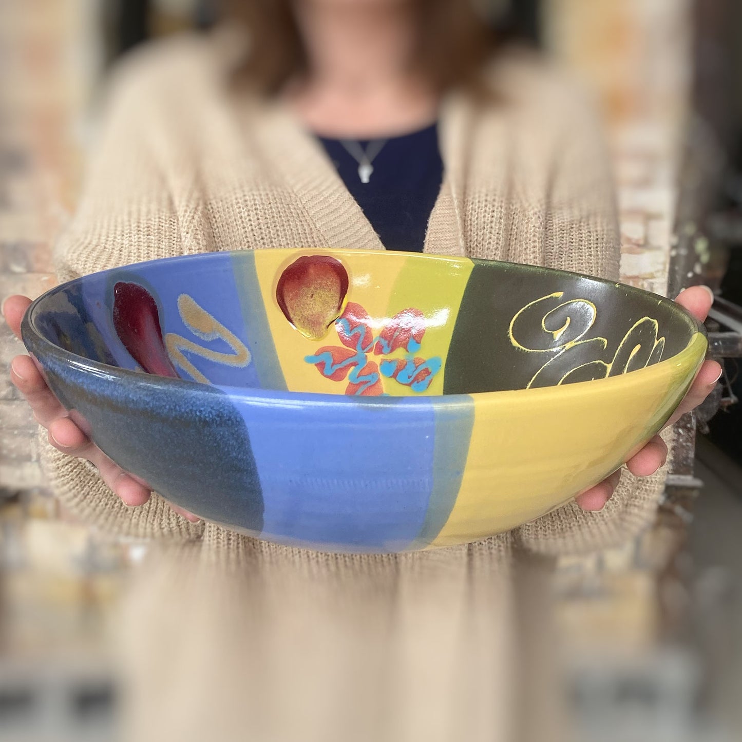 Mardi Gras Serving Bowl