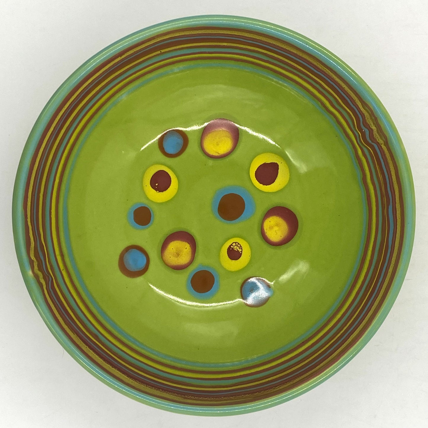 Planet Green Serving Bowl - Lasser Ceramics
