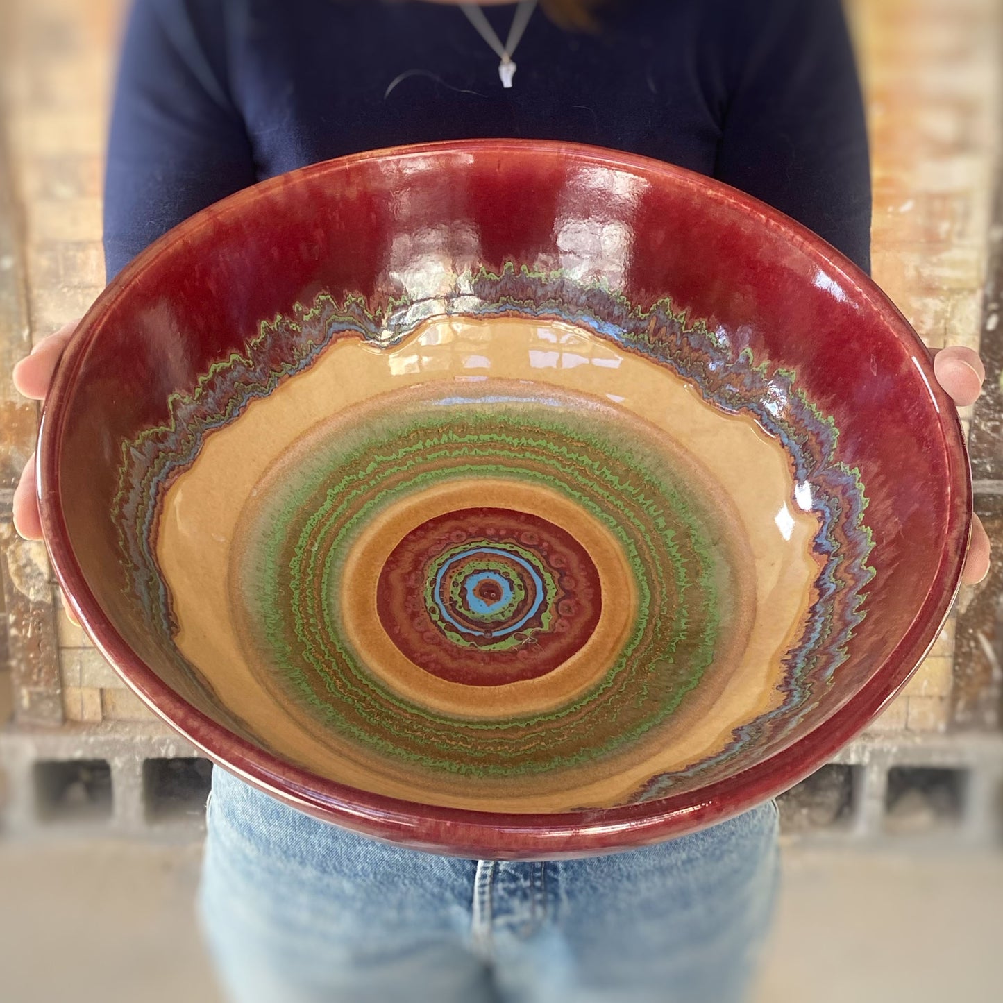 Spanish Serving Bowl - Lasser Ceramics