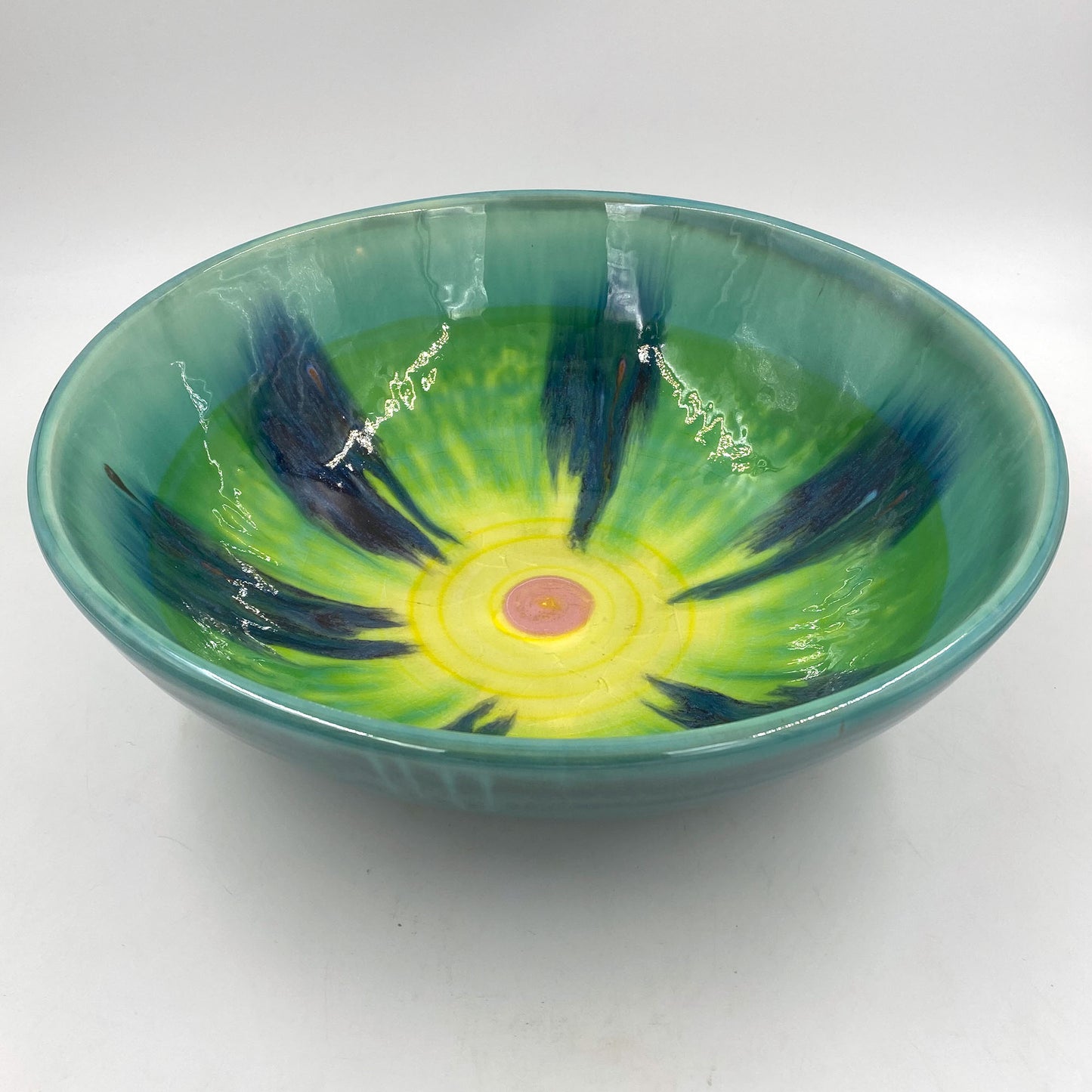 Teal Serving Bowl - Lasser Ceramics