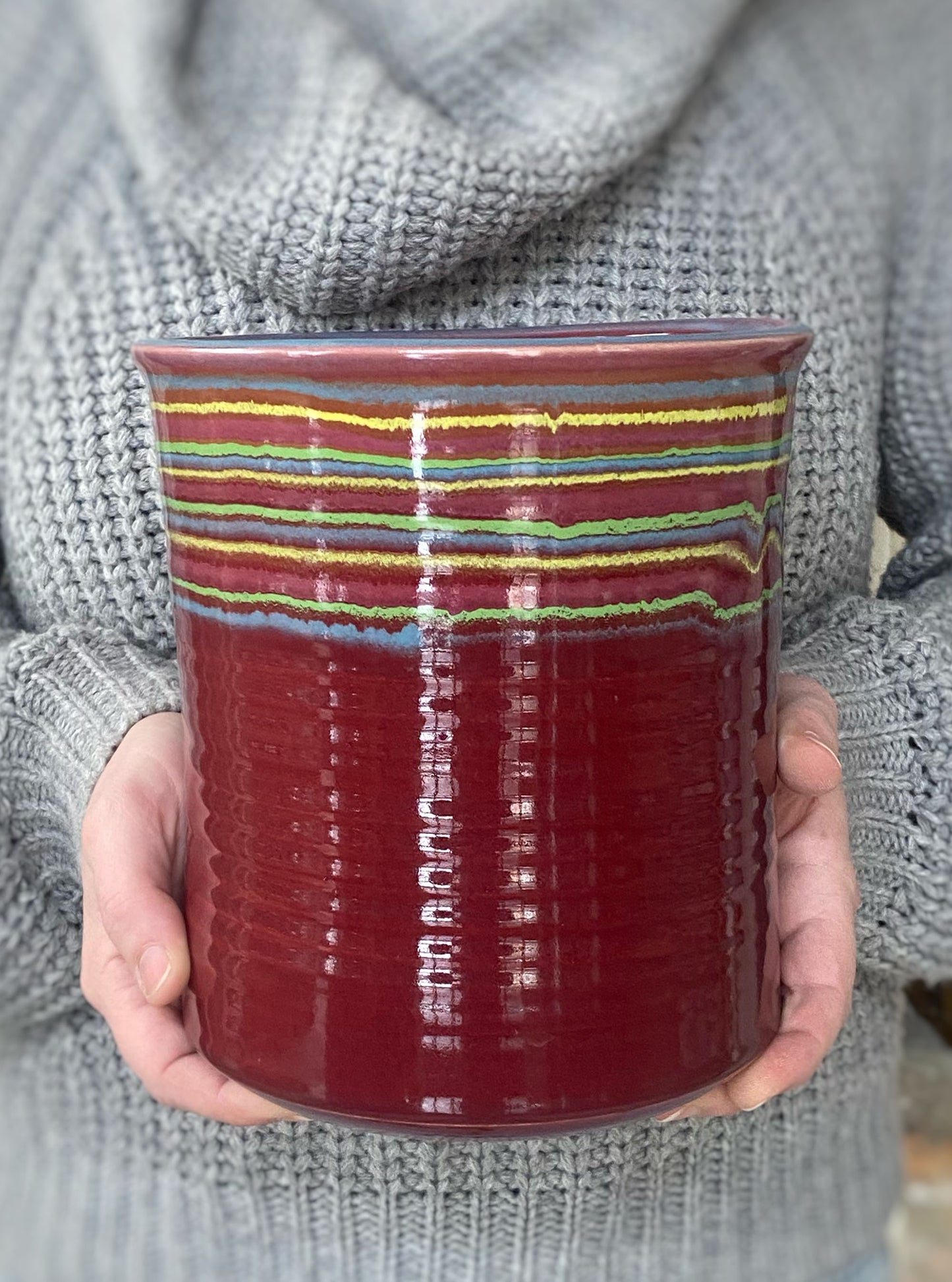 Asteroid Red Utensil Holder