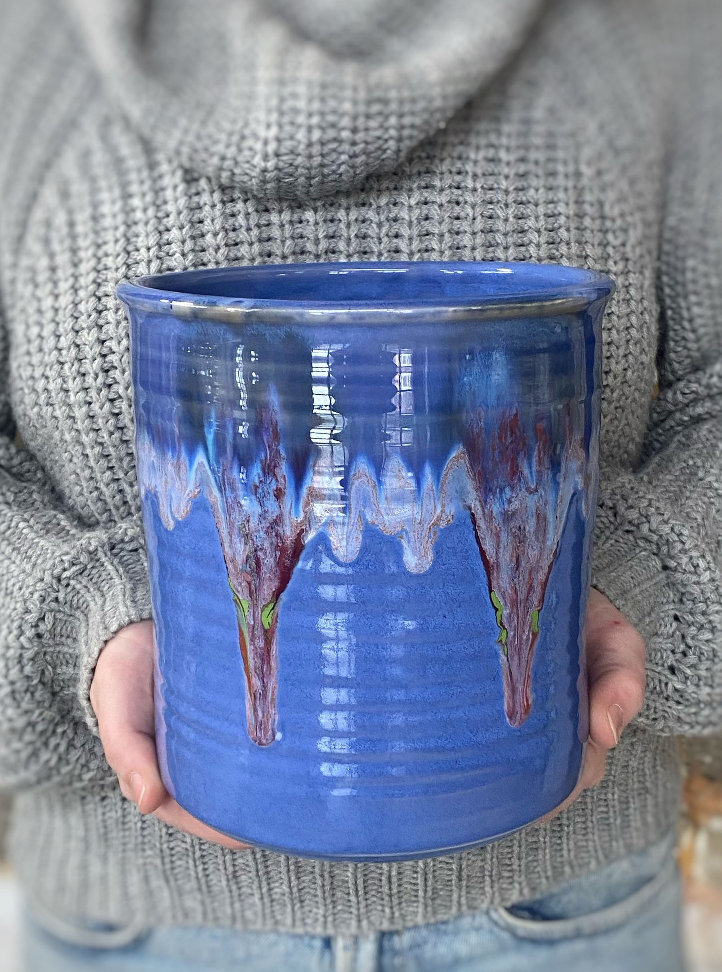 Blue Moon Utensil Holder