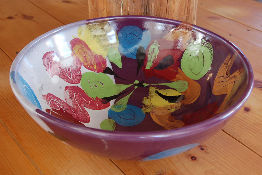 Fifty-Fifty Serving Bowl - Lasser Ceramics