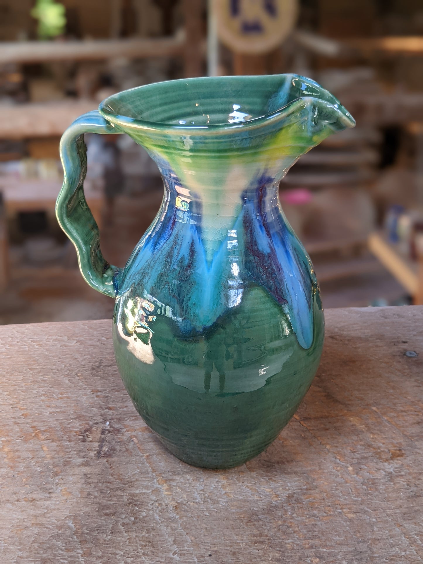 Teal Petite Pitcher