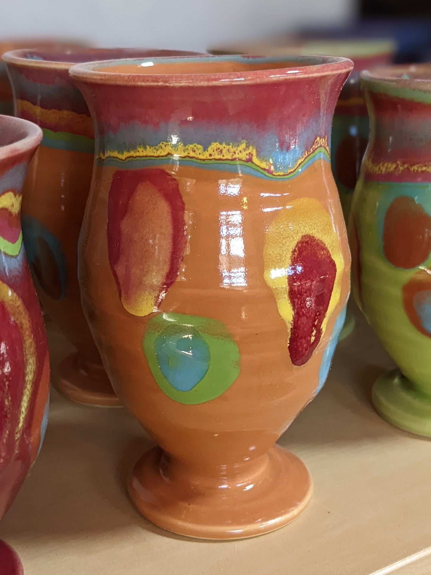 Saturn Orange Demi - Lasser Ceramics