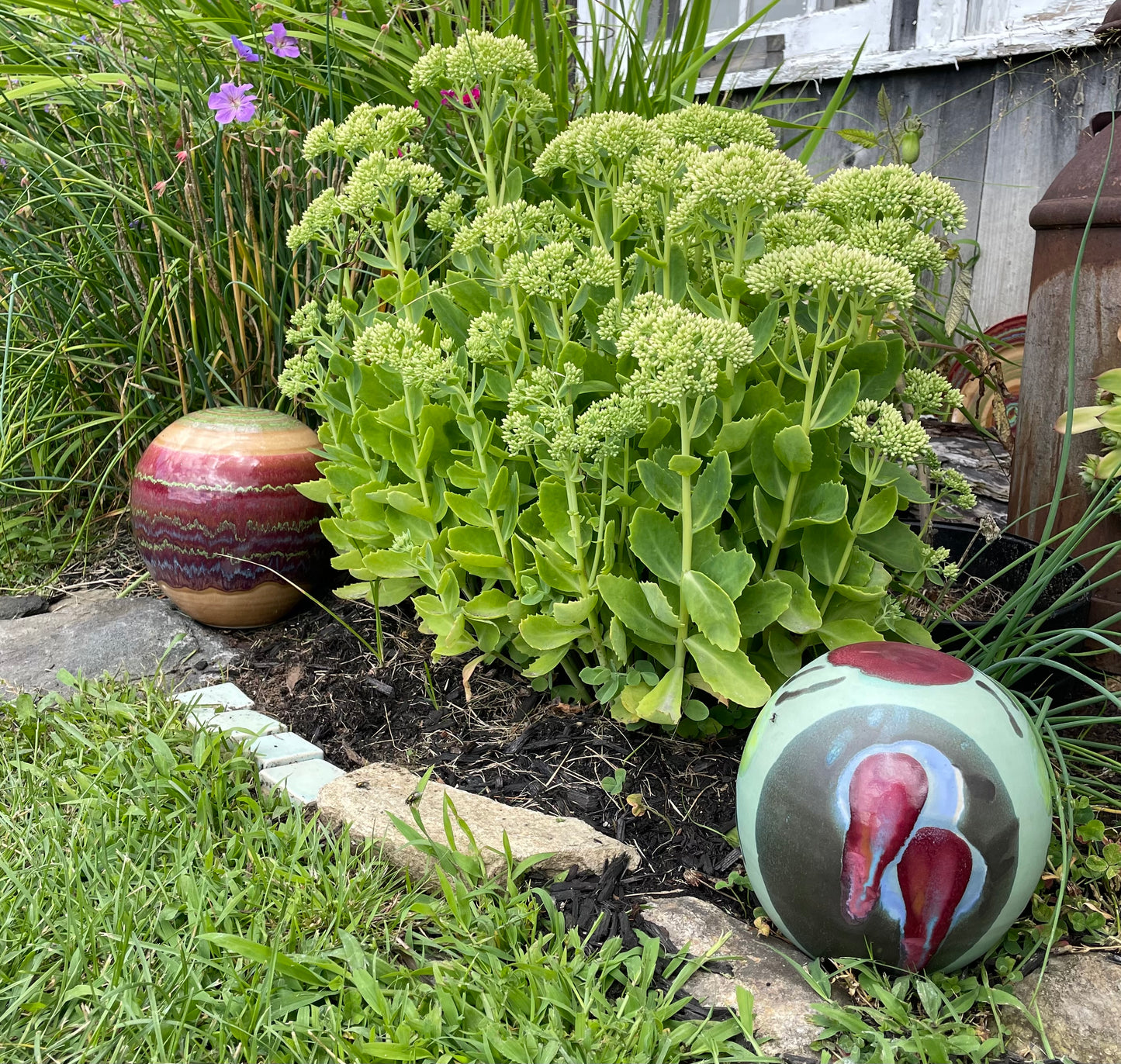 Spanish Garden Orbs - Lasser Ceramics