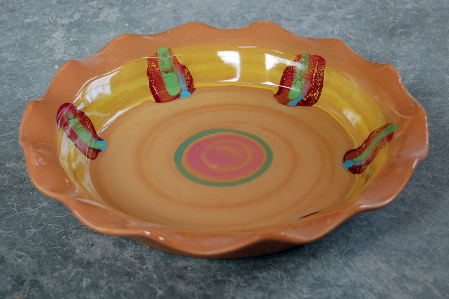 Mango Pie Plate - Lasser Ceramics
