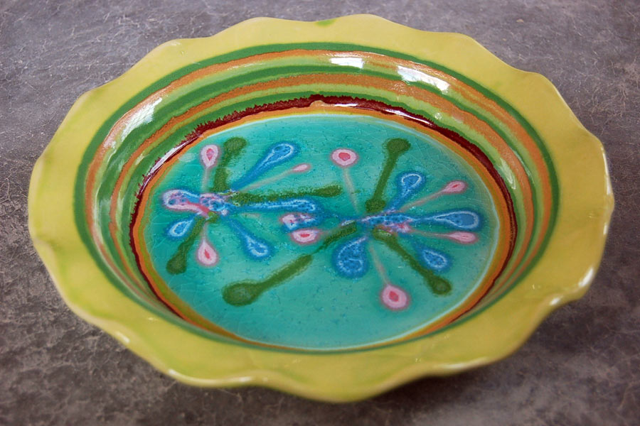 Ocean Pie Plate - Lasser Ceramics
