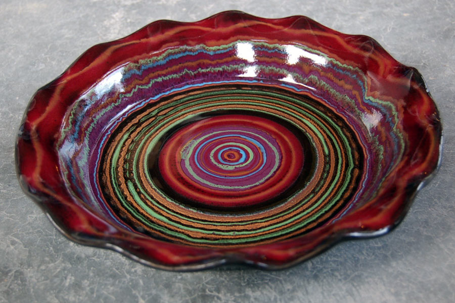 Spanish Night Pie Plate - Lasser Ceramics