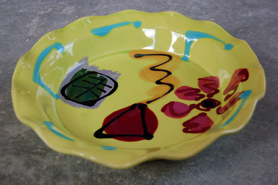 Volcano Pie Plate - Lasser Ceramics