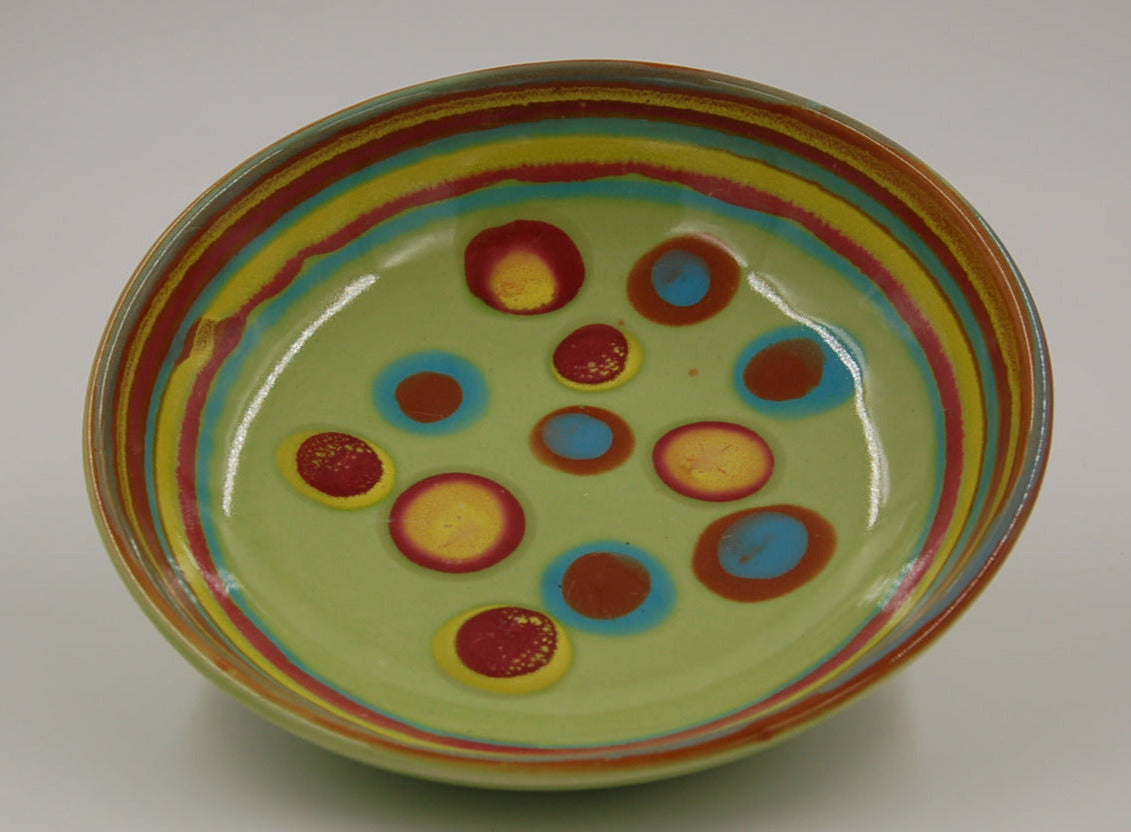 Planet Green Dinner Bowl - Lasser Ceramics