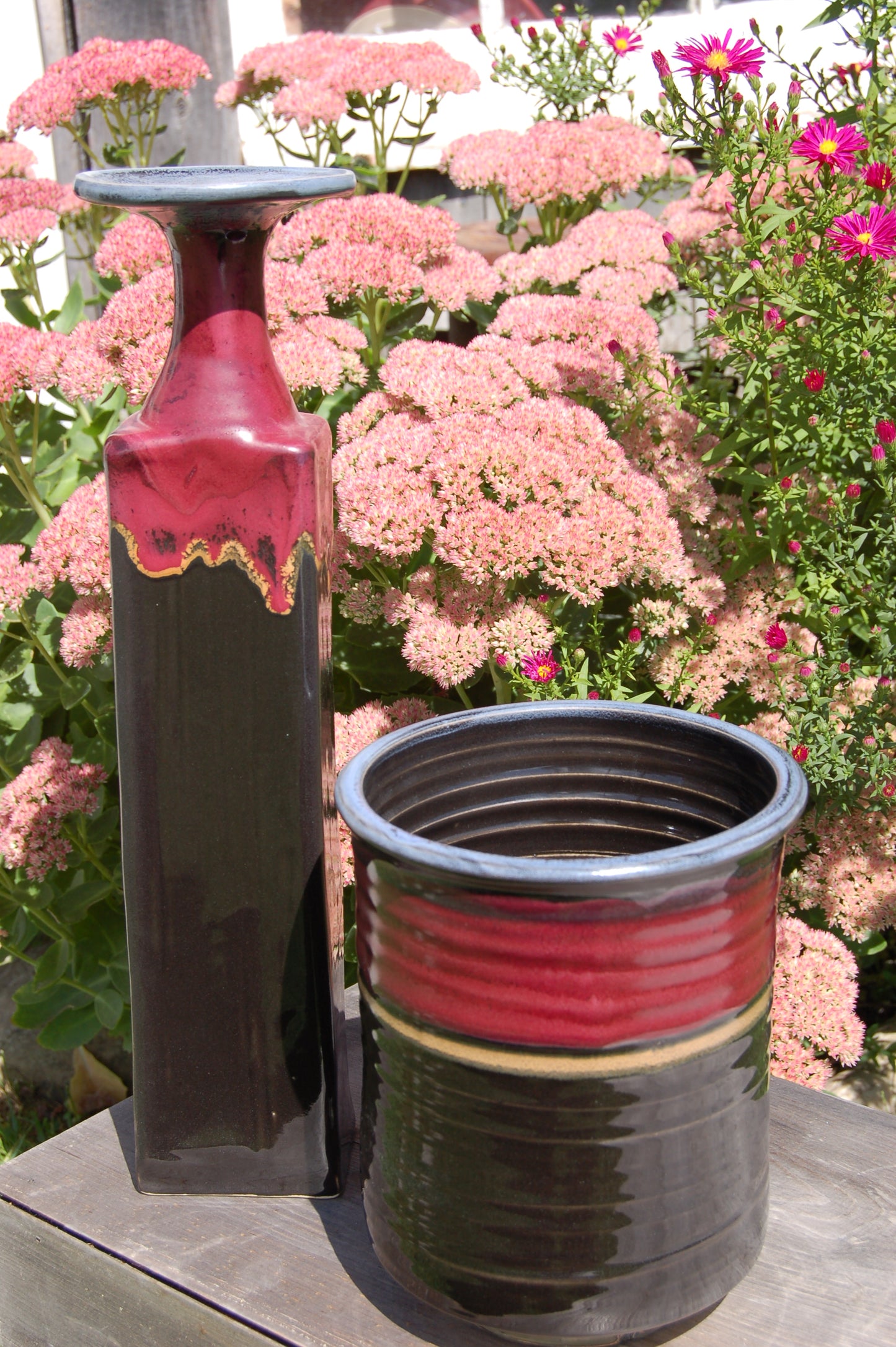 Midnight Tulip Utensil Holder - Lasser Ceramics