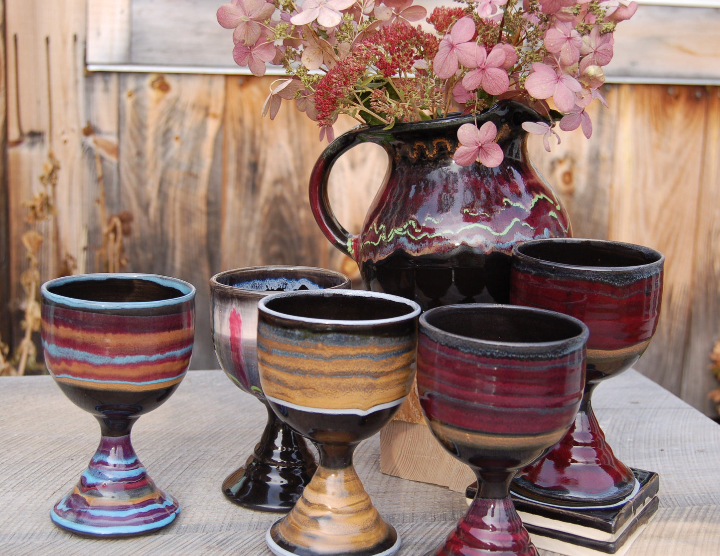 Tiger Stripe Goblet - Lasser Ceramics