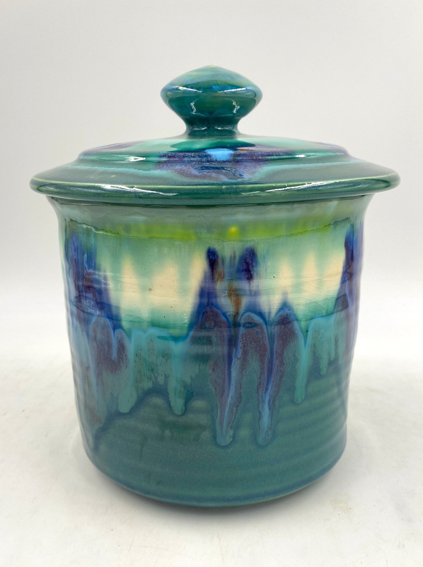 Teal Cannister - Lasser Ceramics