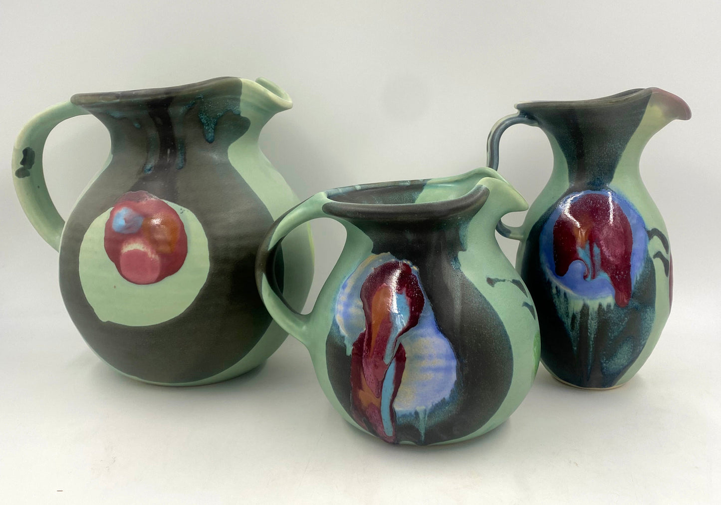 Green Black Petite Pitcher