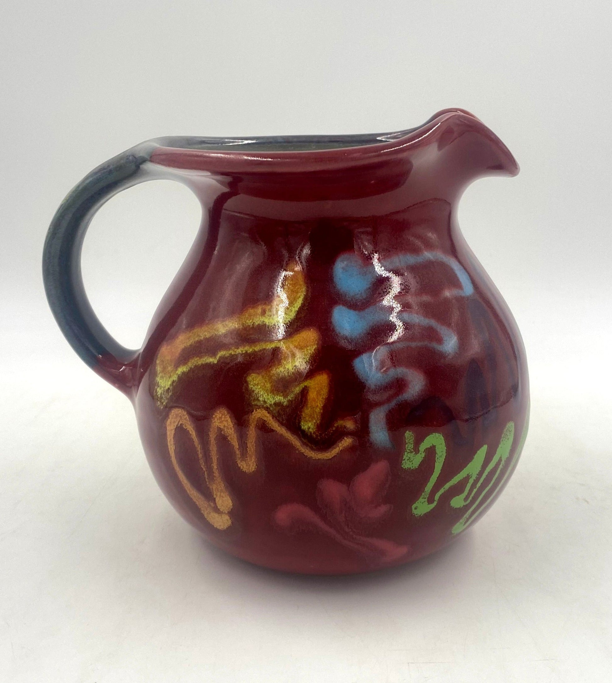 Red Craze Pitcher - Lasser Ceramics