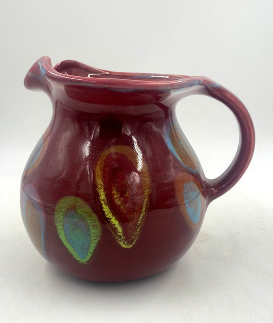 Asteroid Red Pitcher - Lasser Ceramics
