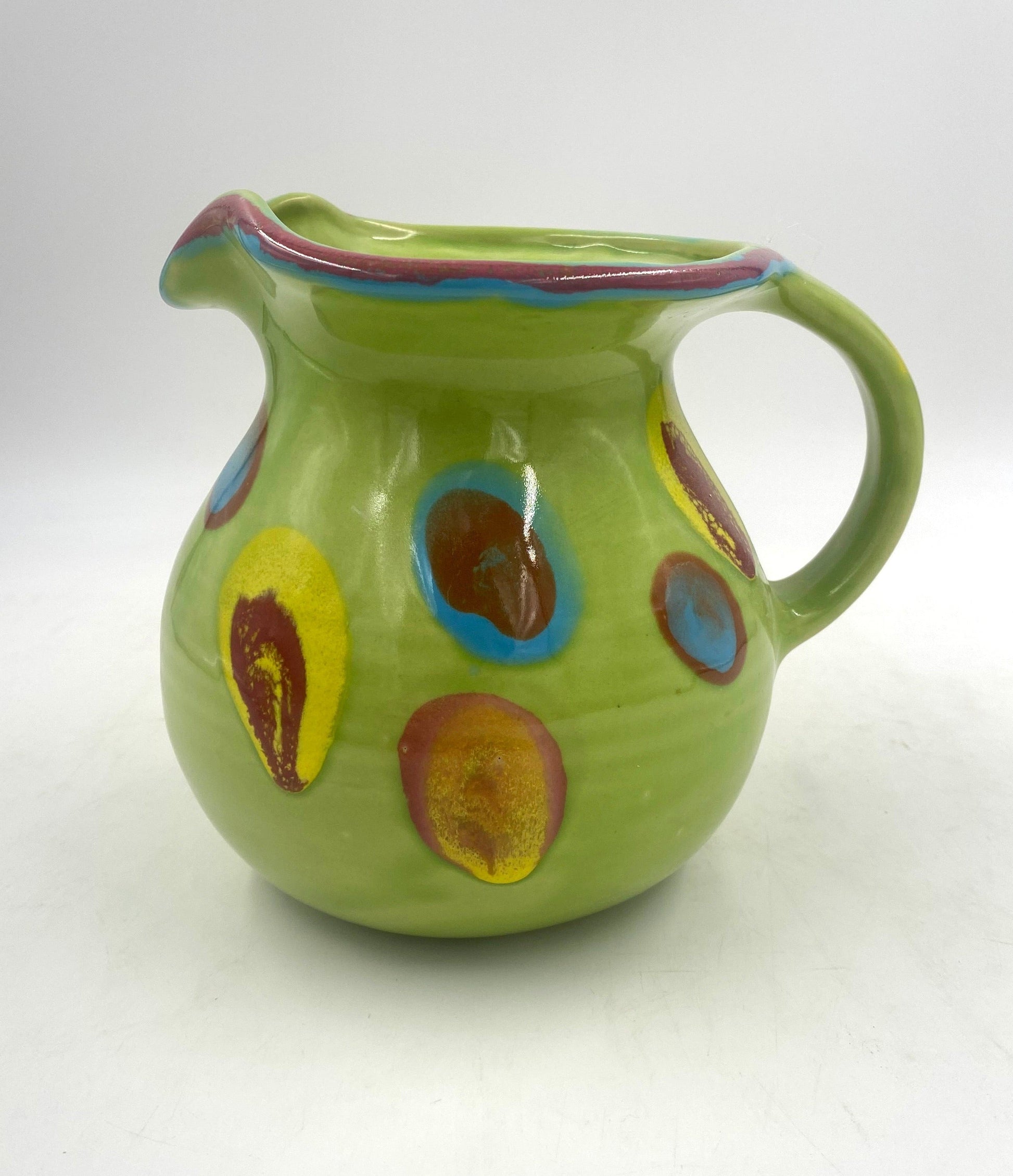 Planet Green Pitcher - Lasser Ceramics