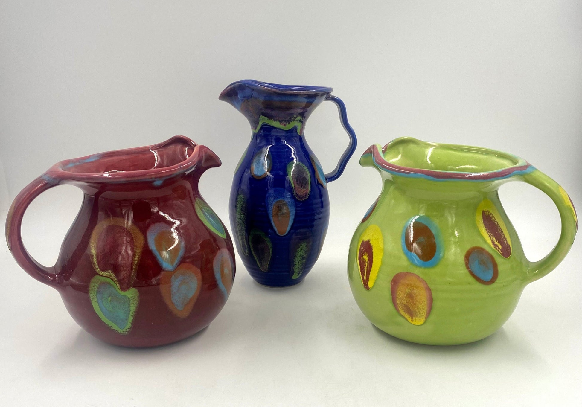 Planet Green Pitcher - Lasser Ceramics