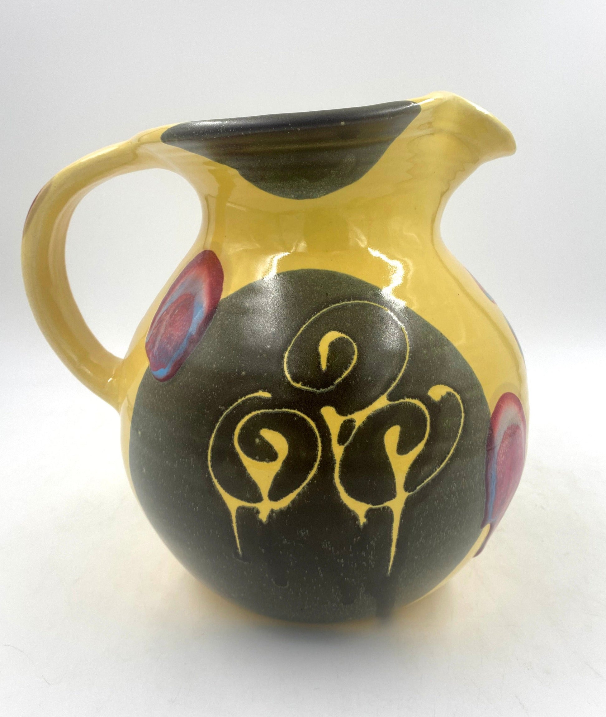 Marigold Poppy Pitcher - Lasser Ceramics