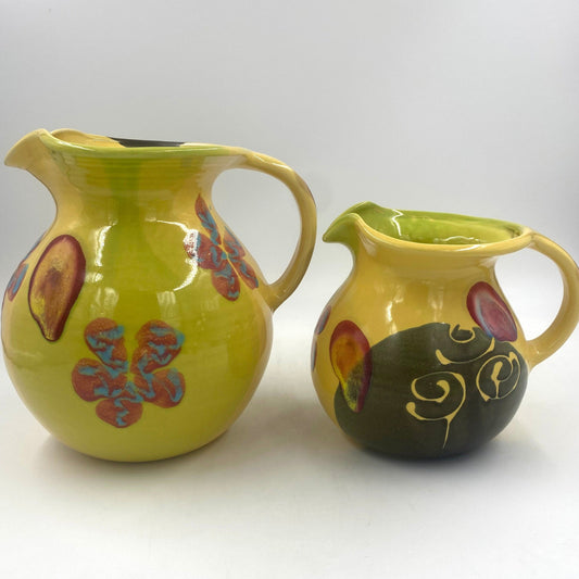 Marigold Poppy Pitcher - Lasser Ceramics