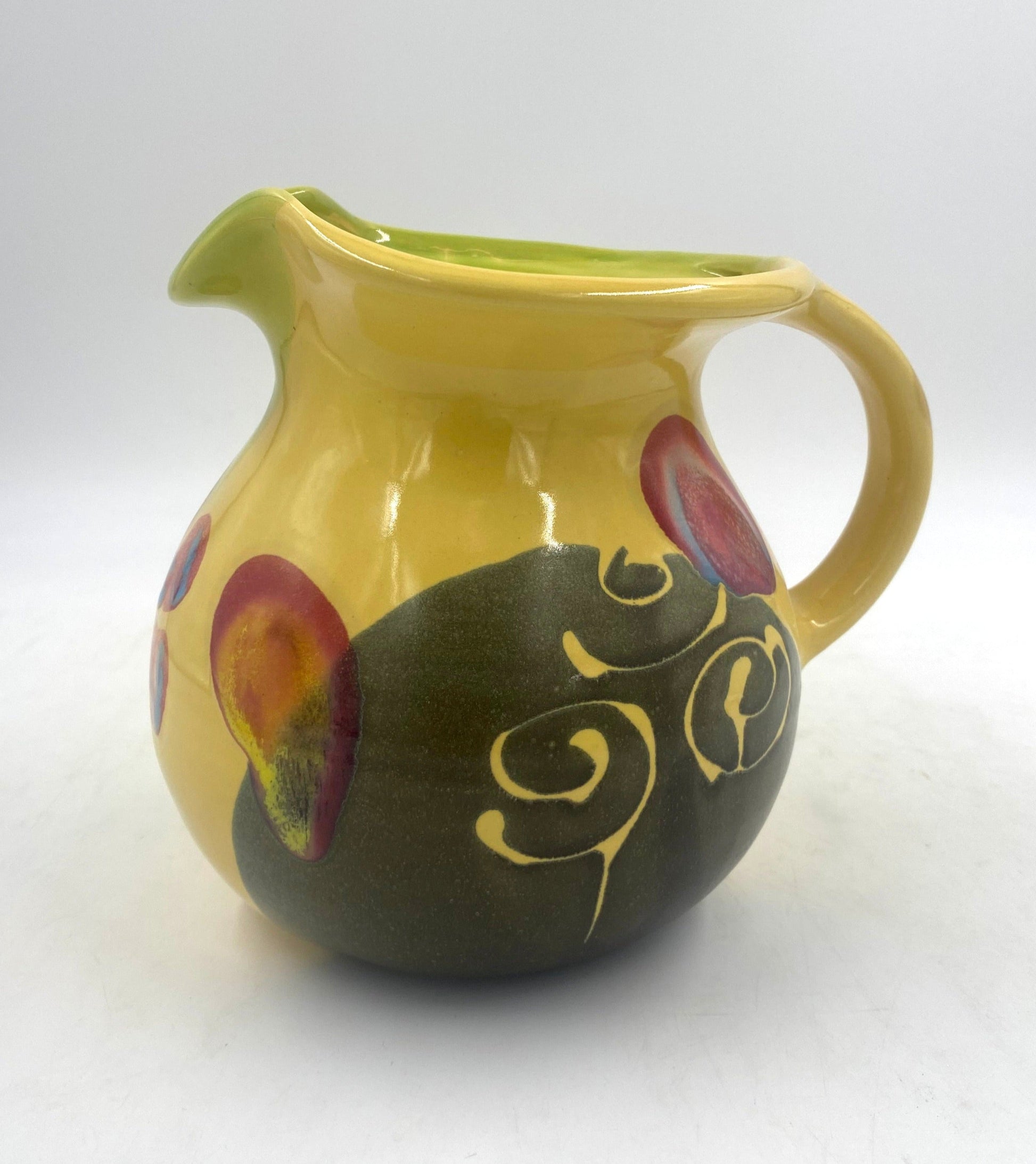 Marigold Poppy Pitcher - Lasser Ceramics