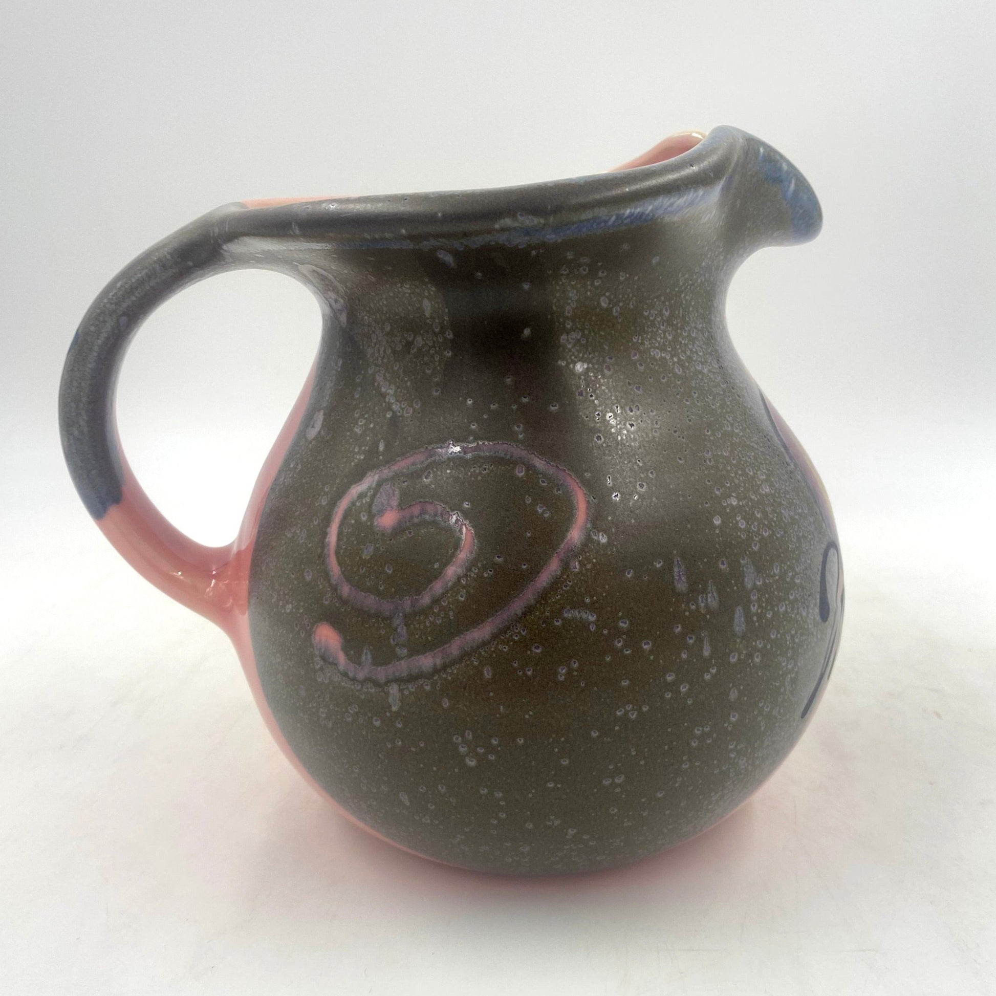 Pink Poppy Pitcher - Lasser Ceramics