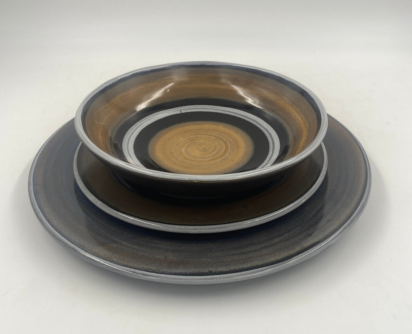 Tiger Stripe Dinner Bowl - Lasser Ceramics