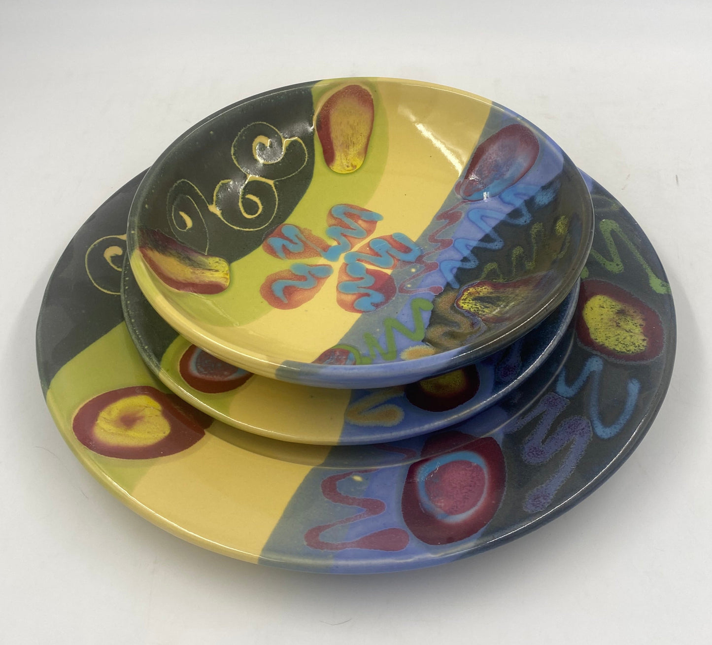 Mardi Gras Dinner Bowl - Lasser Ceramics