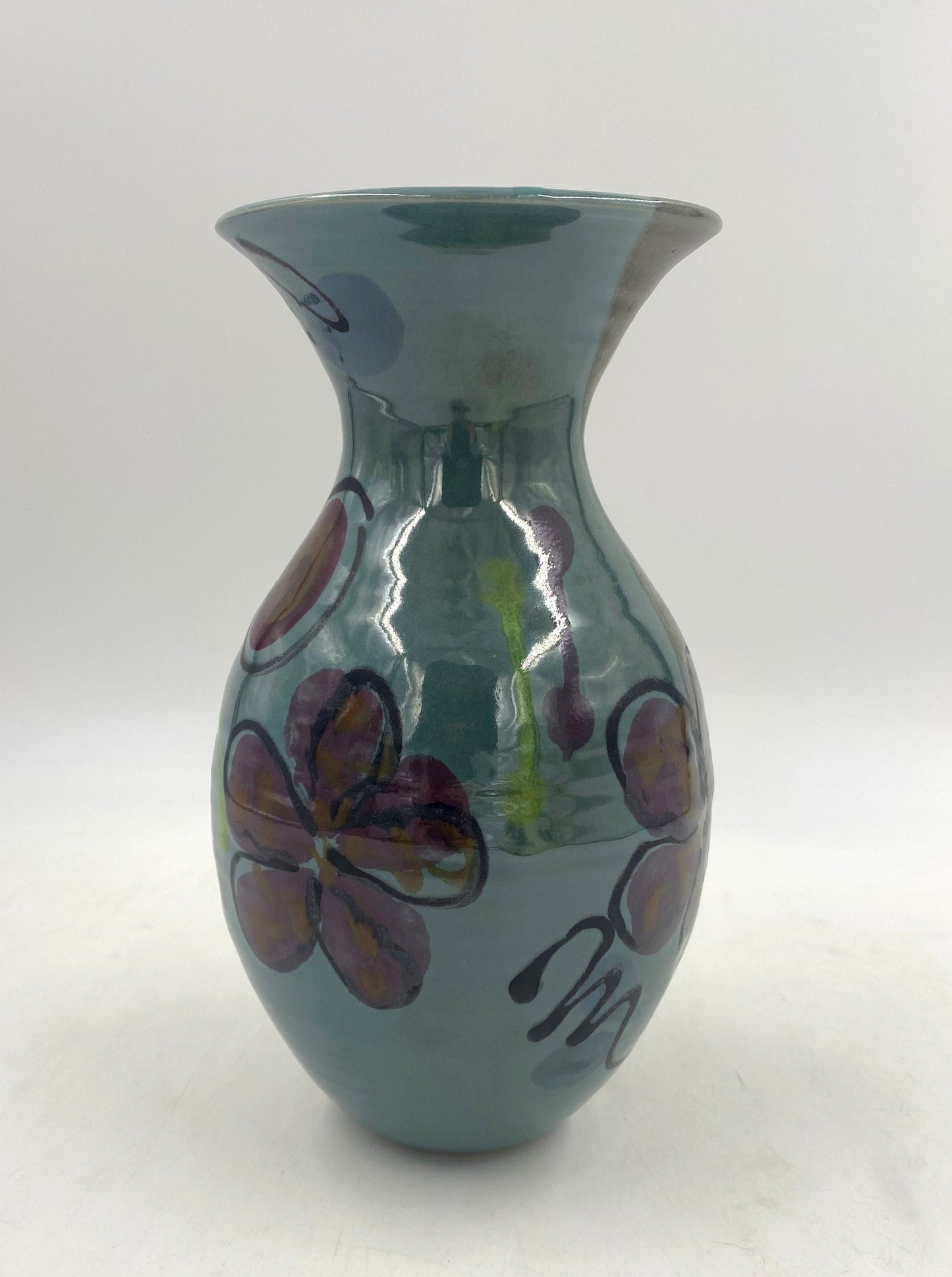 Green Poppy Petite Vase