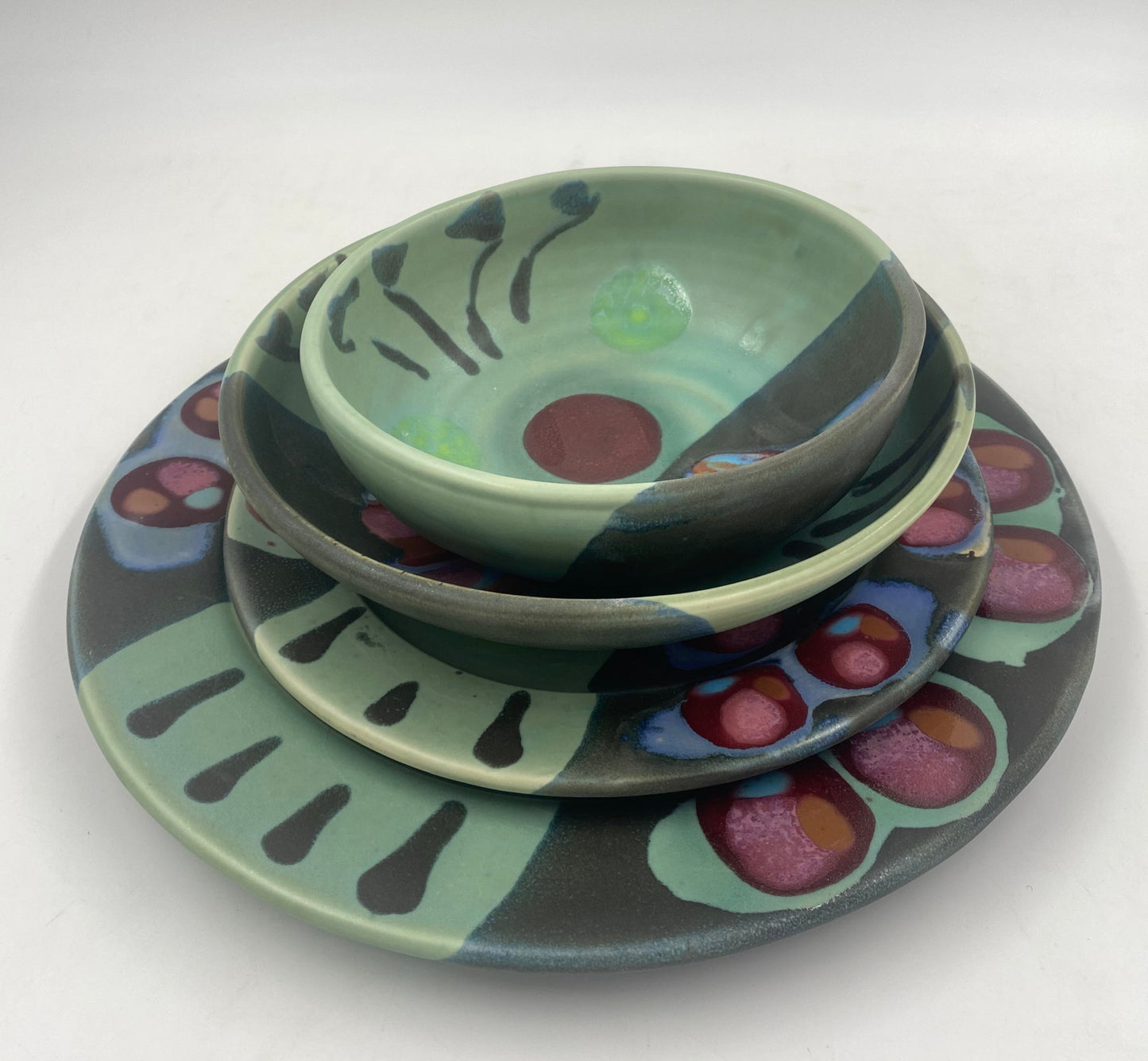 Green Black Baby Bowl