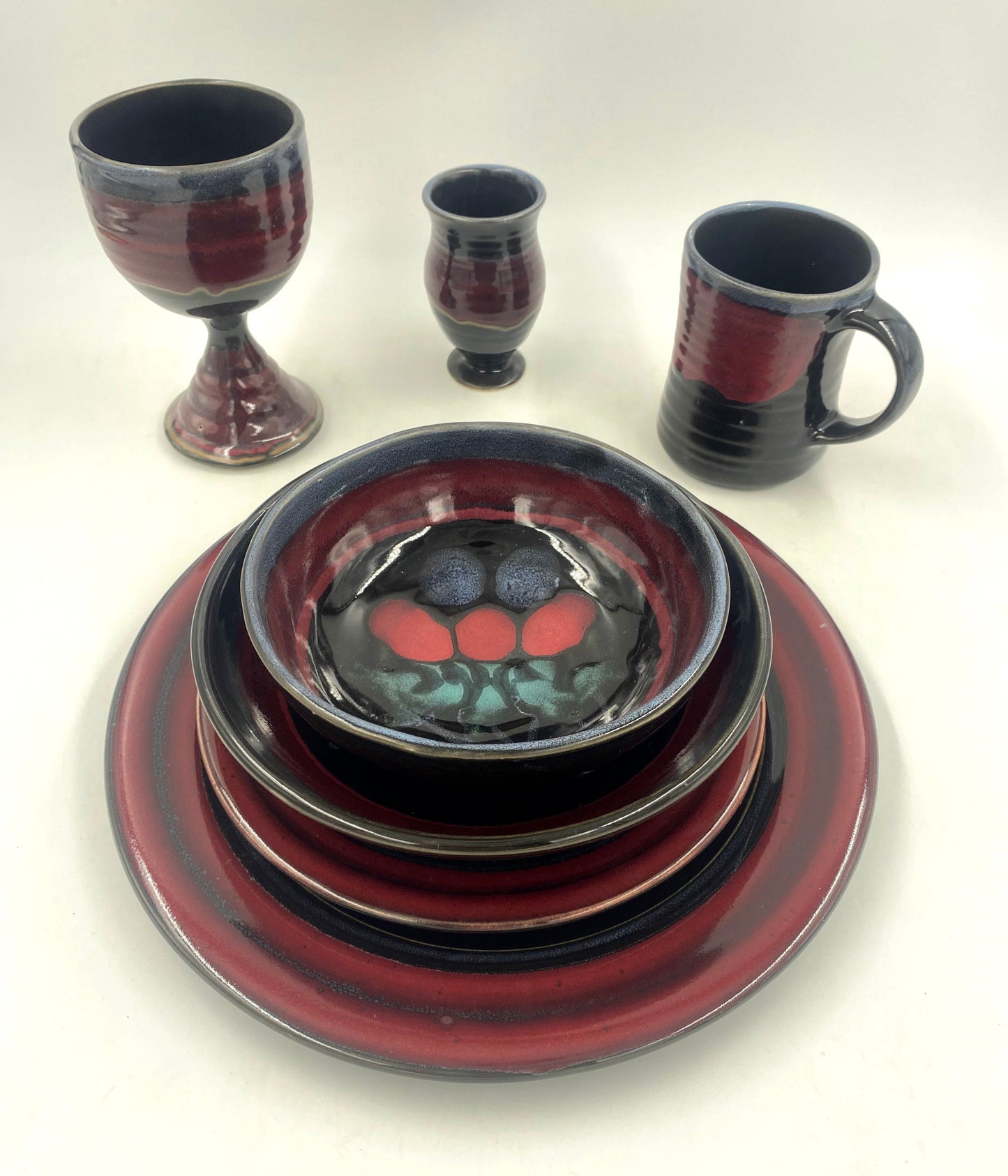 Midnight Tulip Goblet - Lasser Ceramics