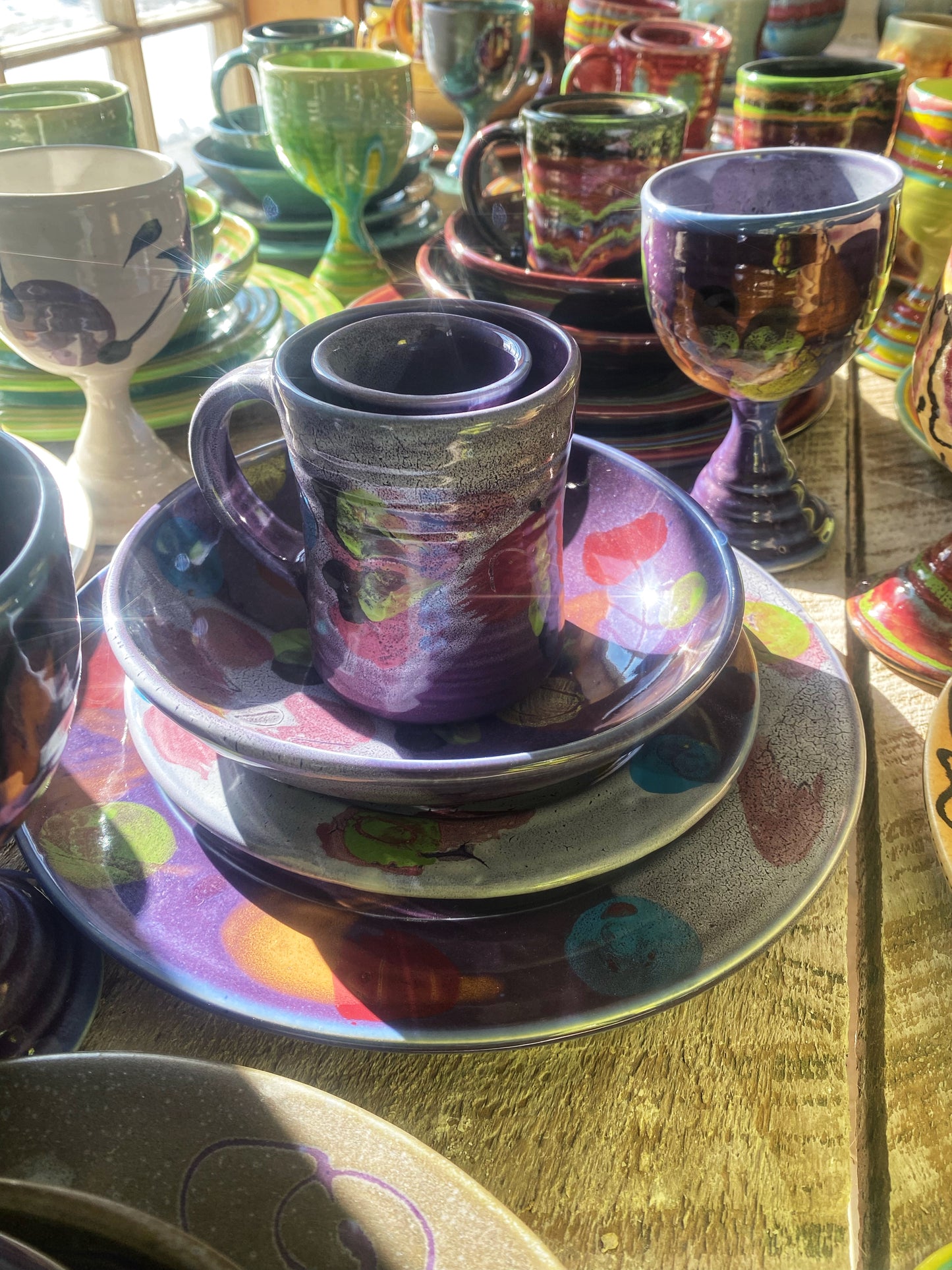 Fifty-Fifty Place Setting - Lasser Ceramics