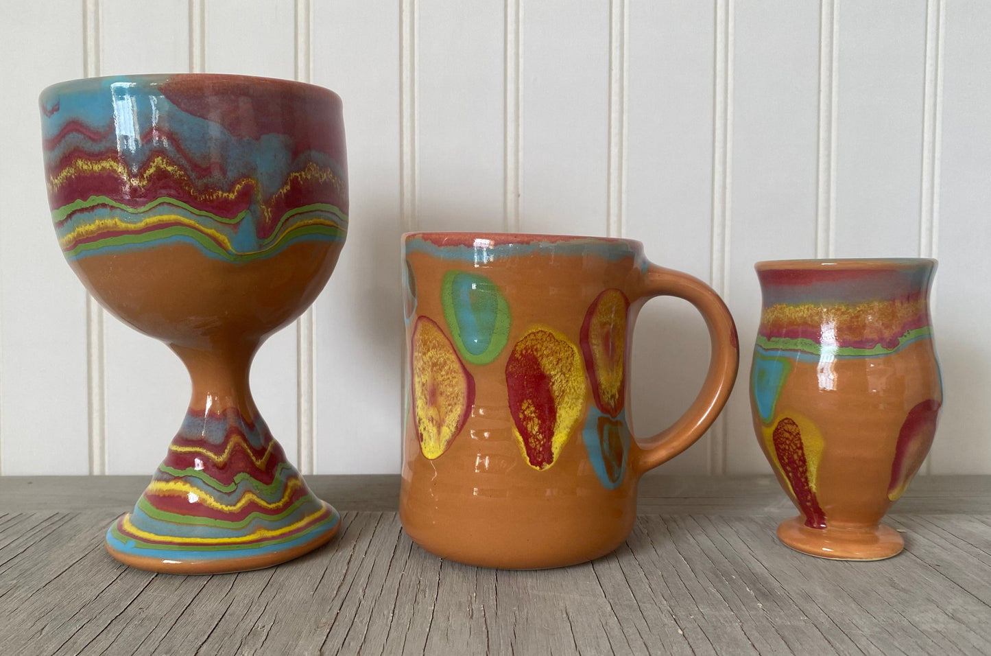 Saturn Orange Place Setting - Lasser Ceramics