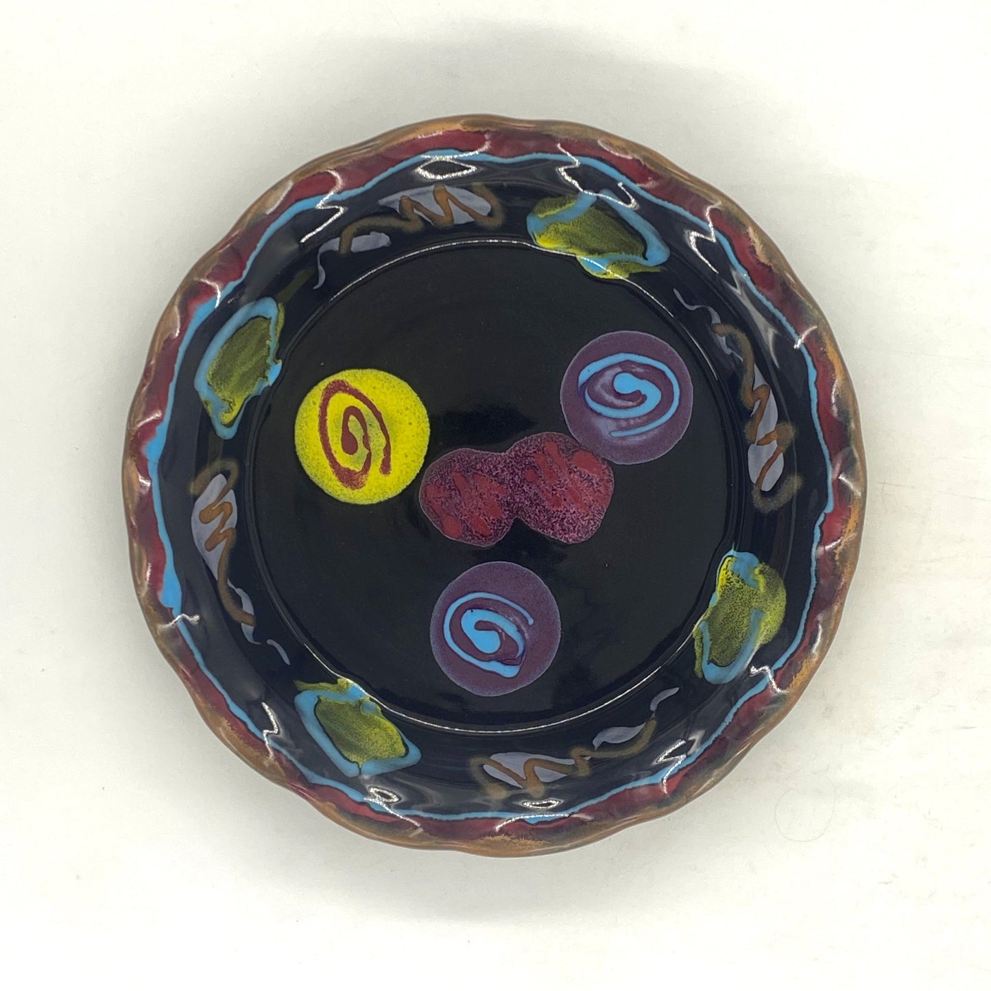 Black Out Pie Plate - Lasser Ceramics