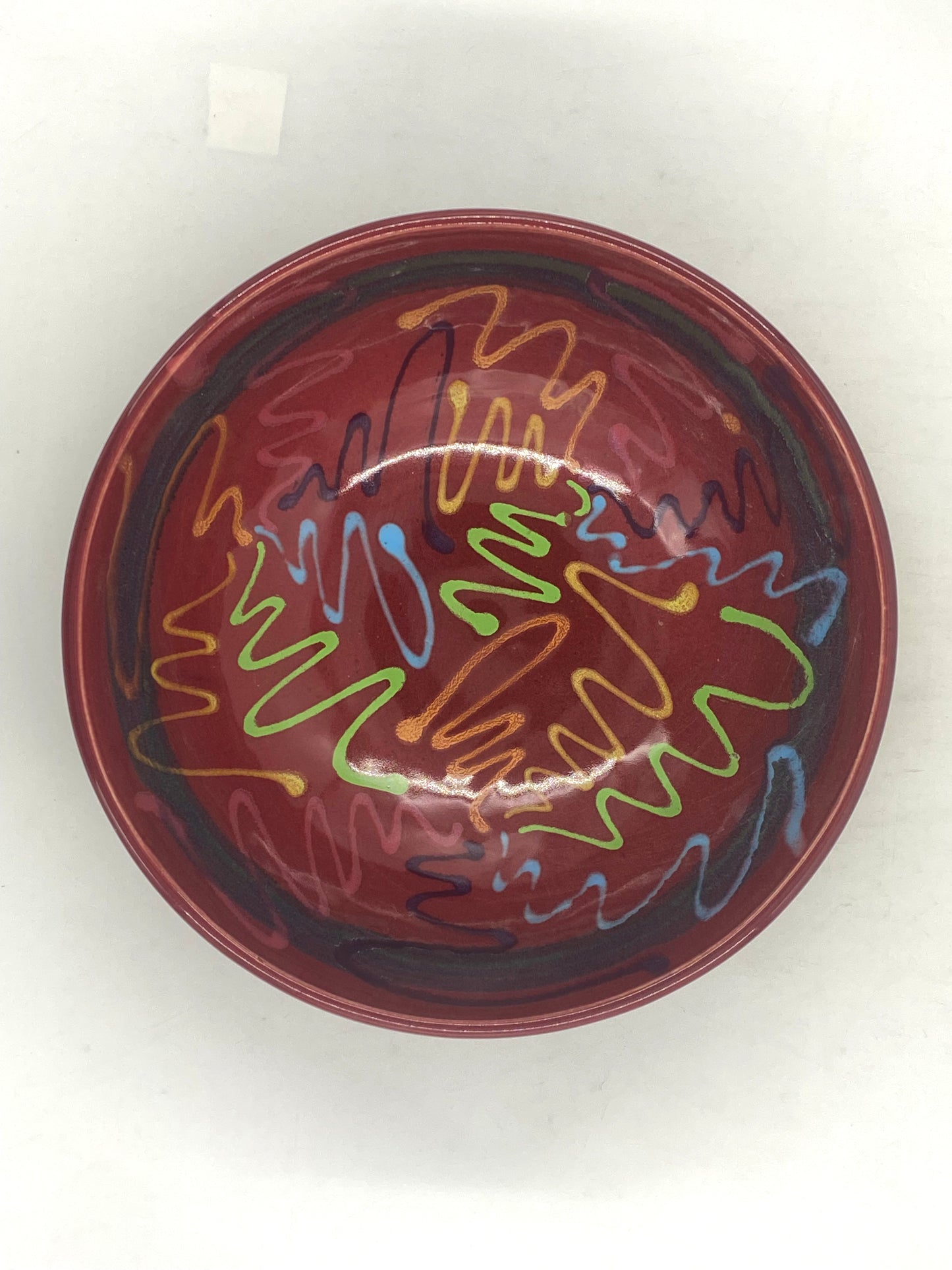 Red Craze Serving Bowl - Lasser Ceramics