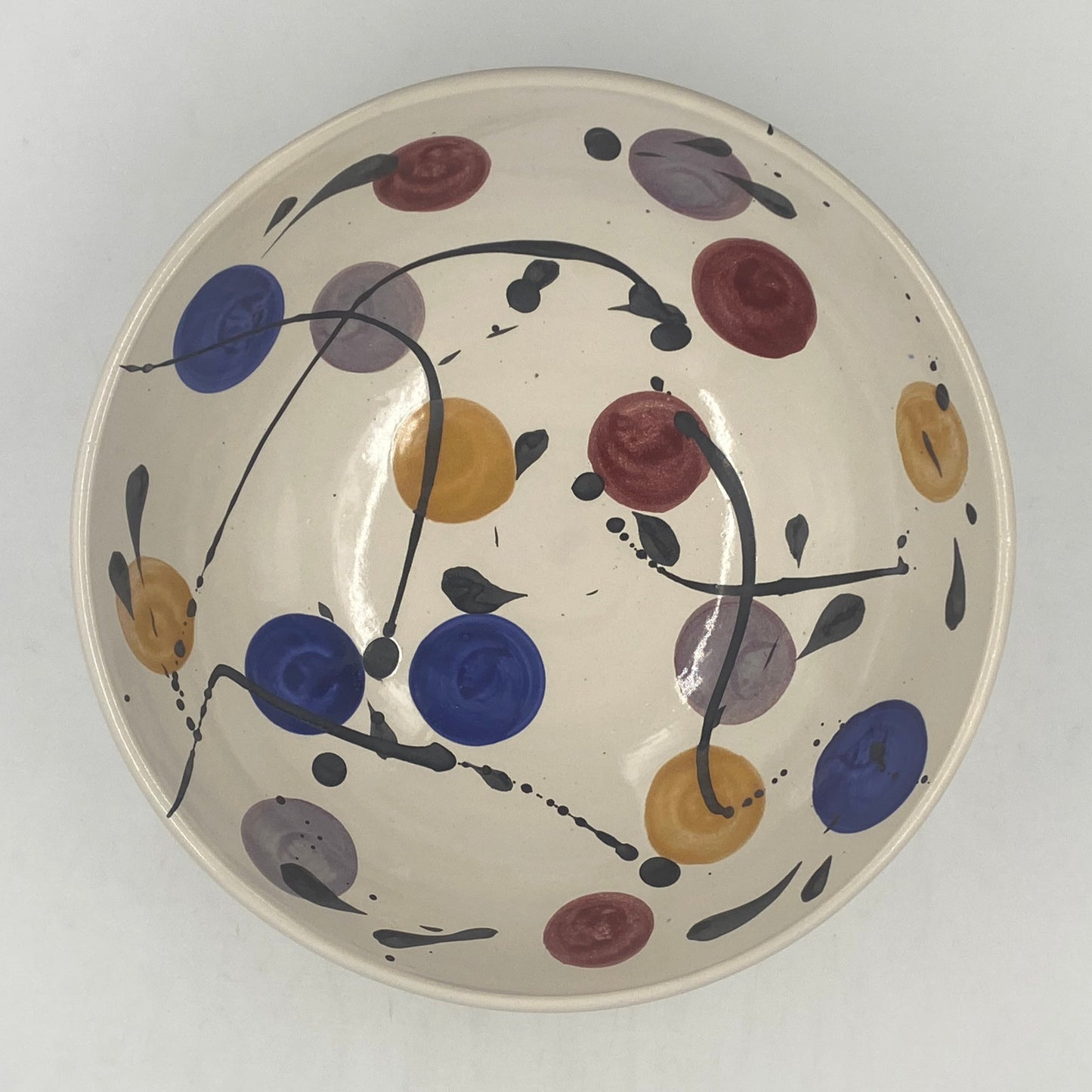 Clear White Serving Bowl - Lasser Ceramics