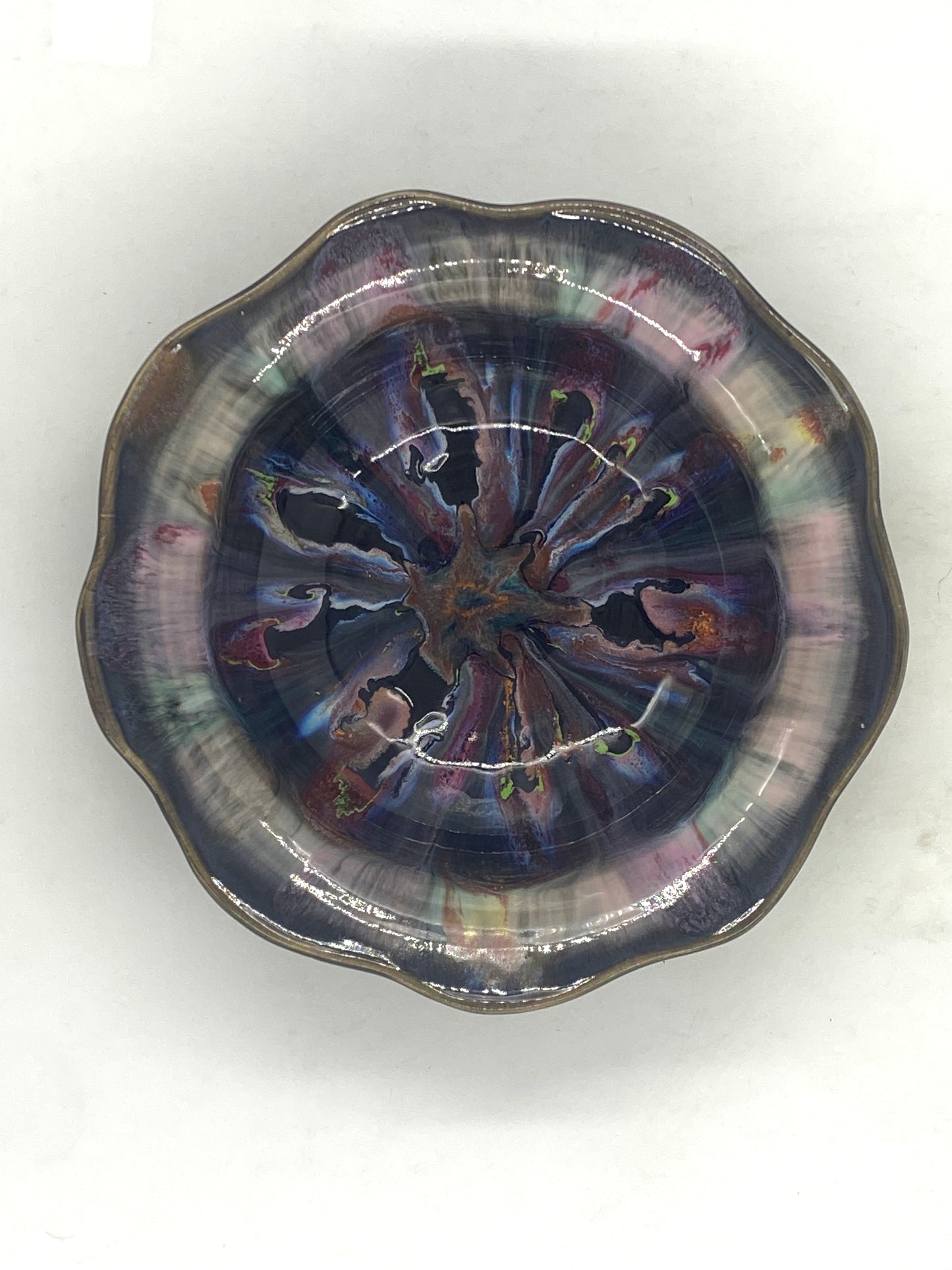 Pearl Carved Rim Bowl - Lasser Ceramics