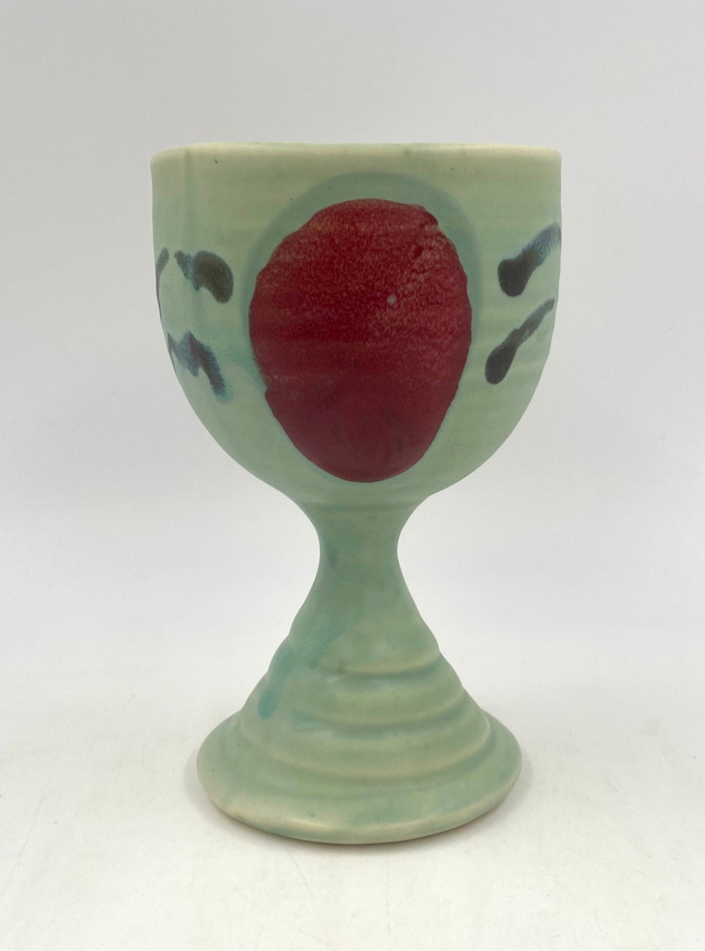 Green Black Goblet