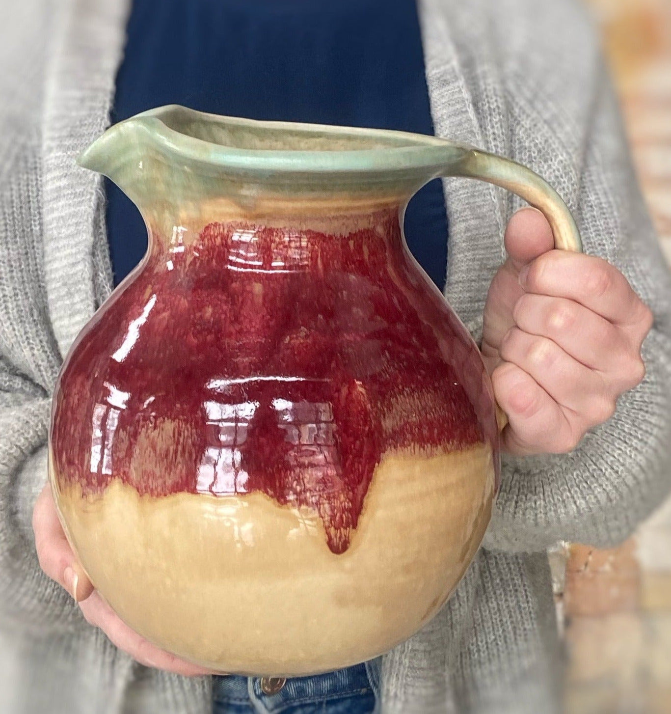 Red Tulip Pitcher