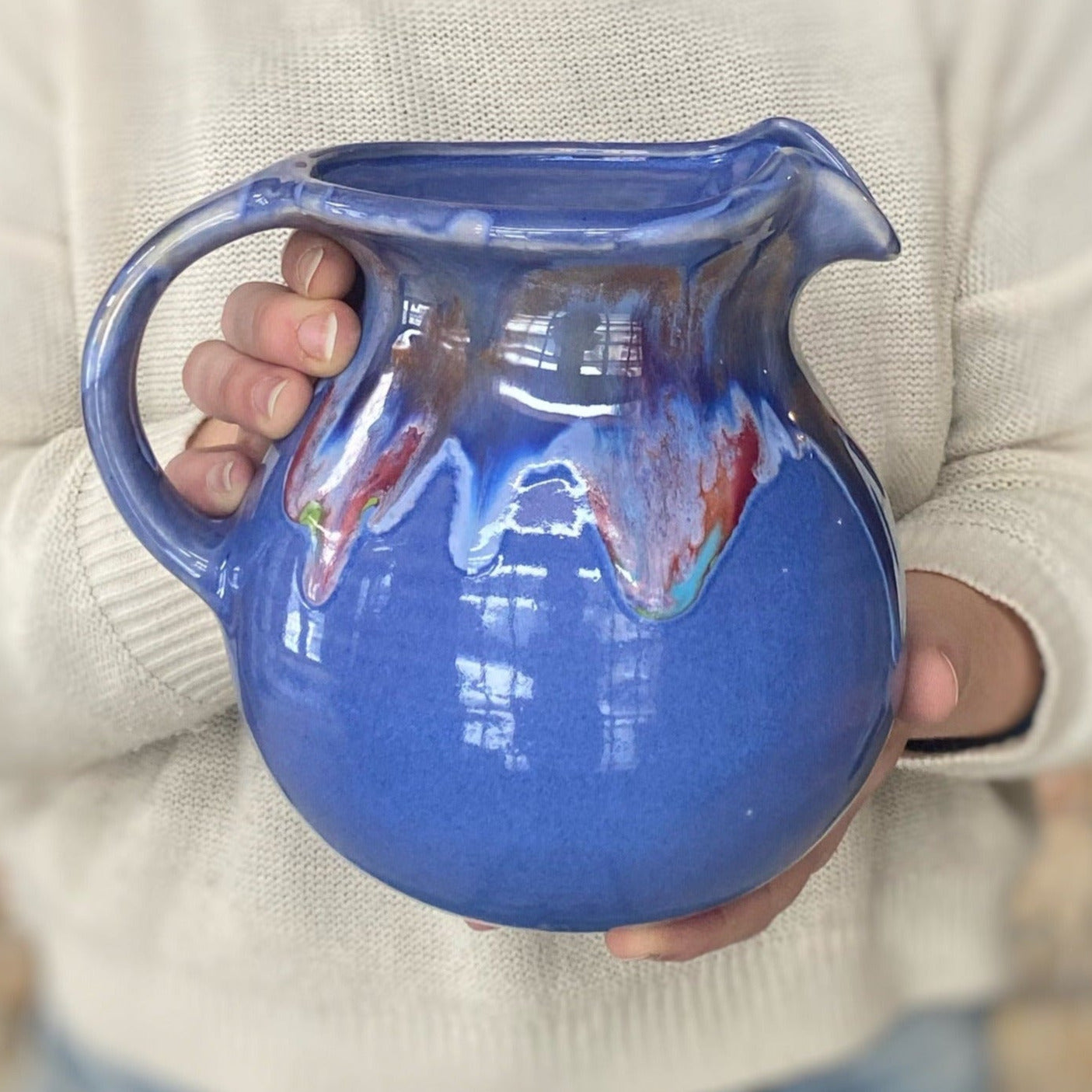 Blue Moon Pitcher - Lasser Ceramics