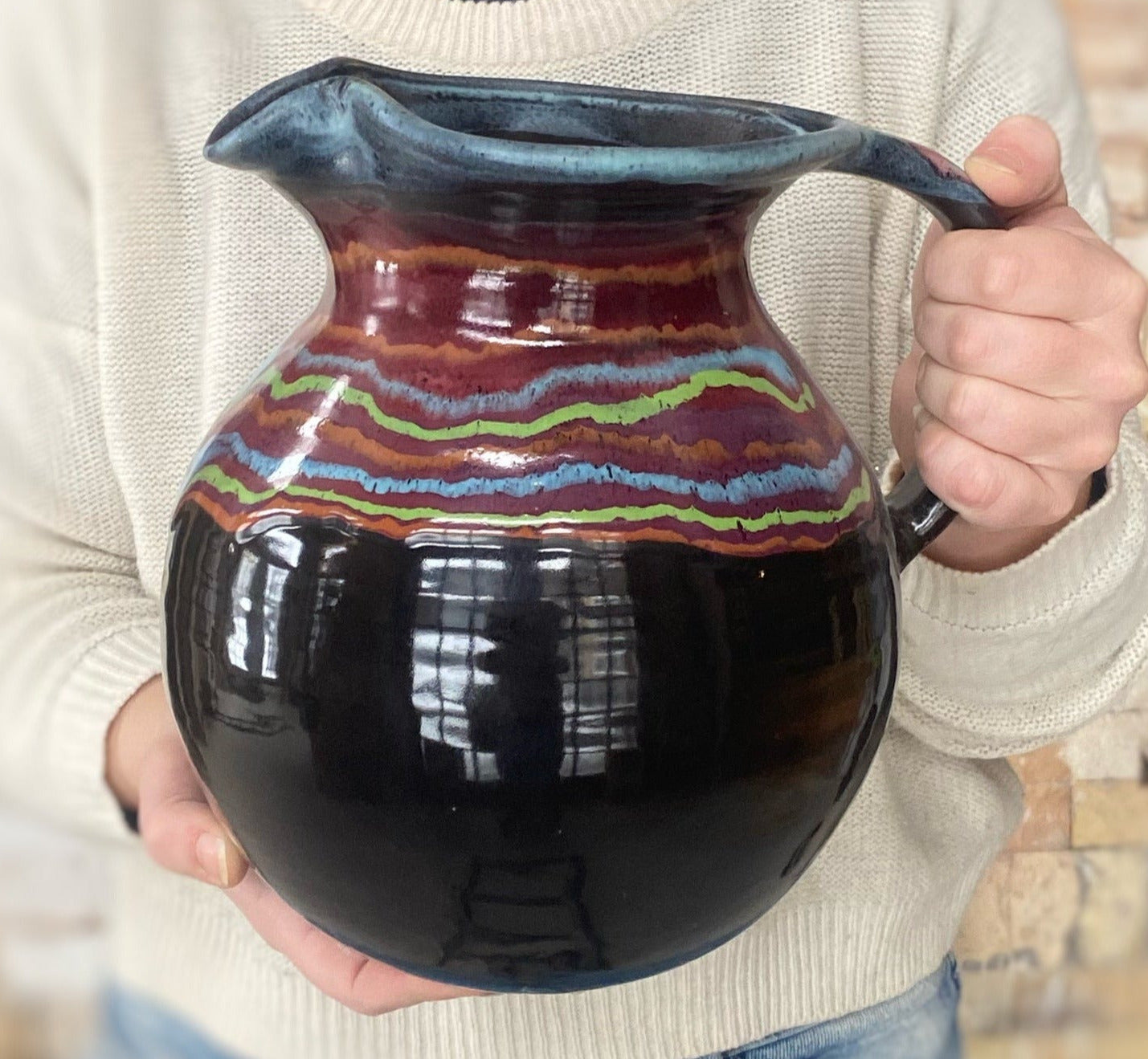Spanish Night Pitcher - Lasser Ceramics