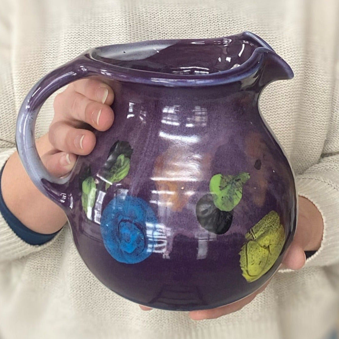 Fifty-Fifty Pitcher - Lasser Ceramics