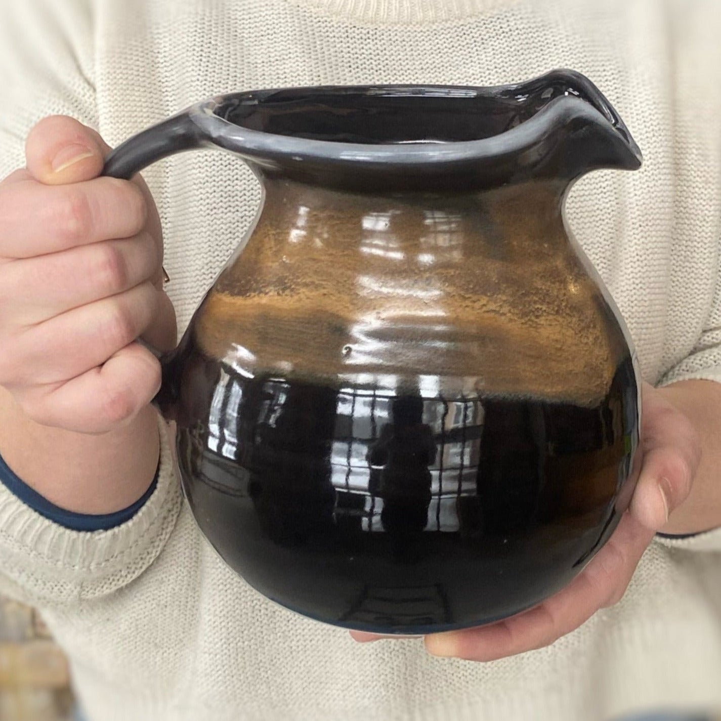Tiger Stripe Pitcher - Lasser Ceramics