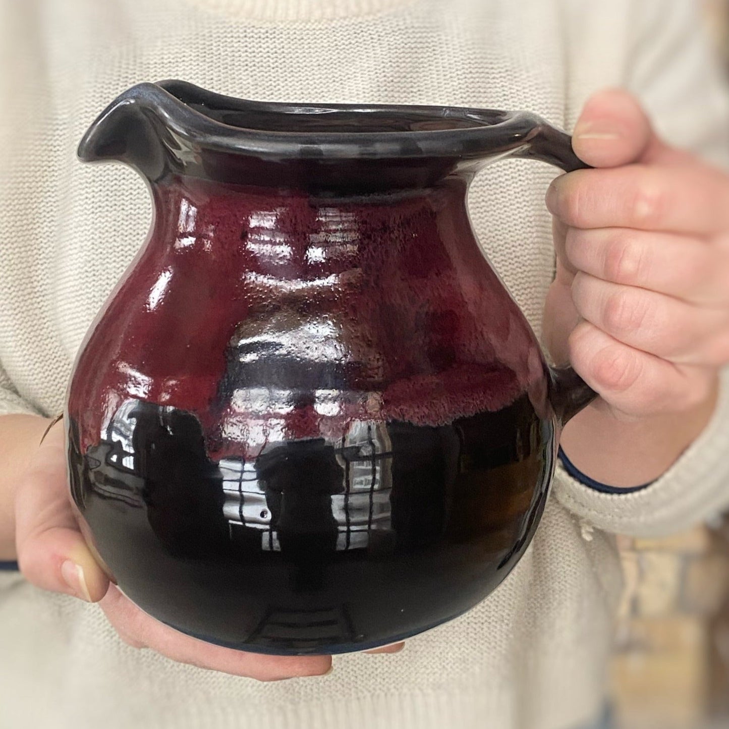 Midnight Tulip Pitcher