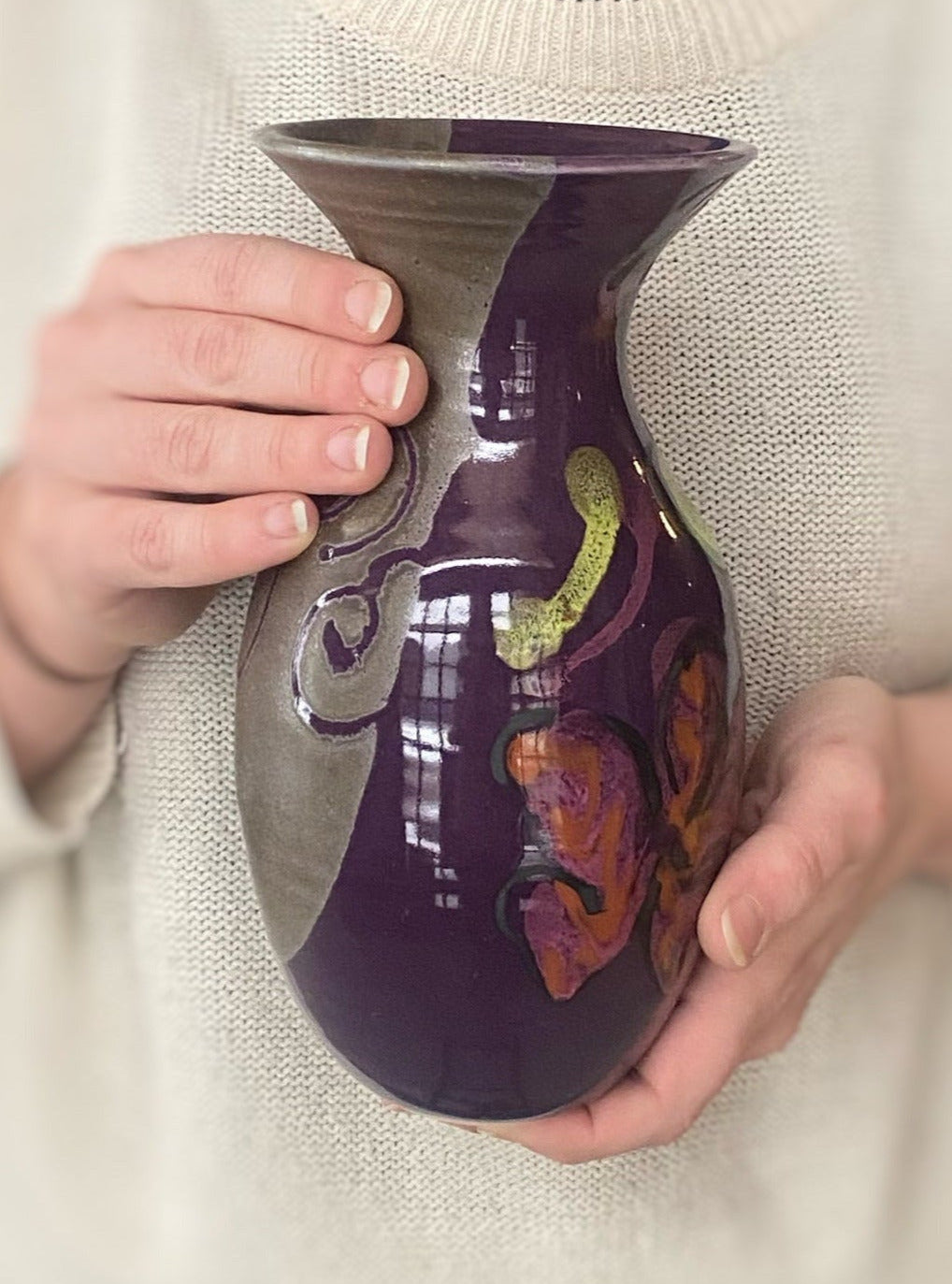 Purple Poppy Petite Vase